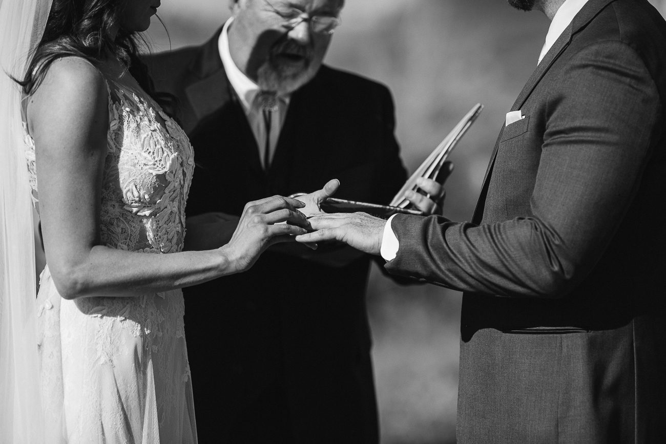 Ring exchange at wedding