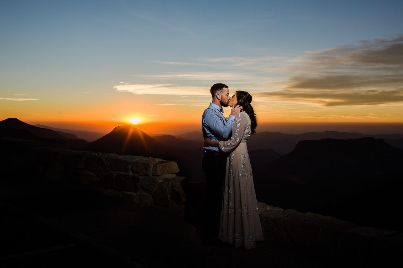 Colorado sunrise elopement photos