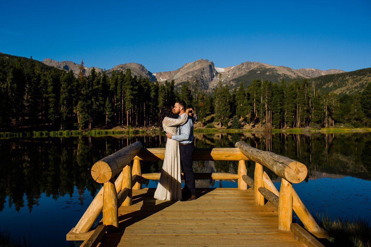 Morning elopement at Sprague Lake
