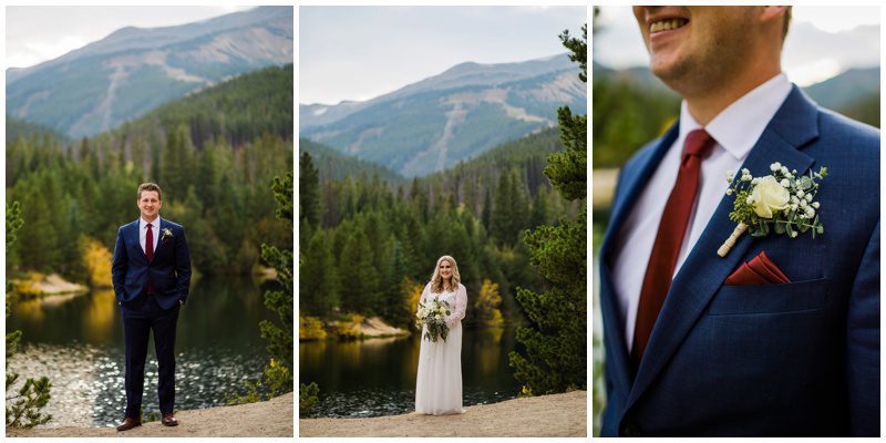 Wedding photos in breckenridge