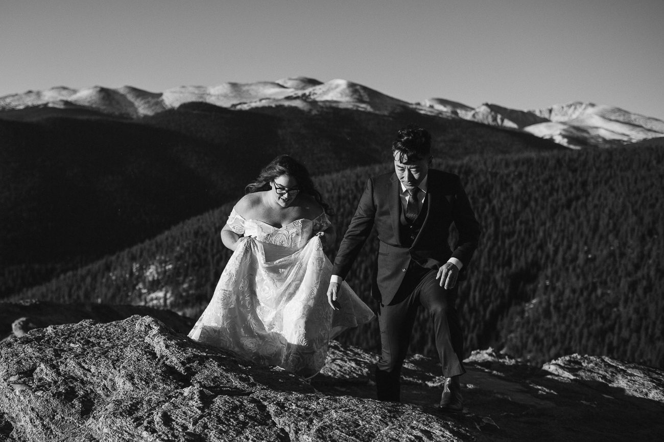 Mountain elopement photography