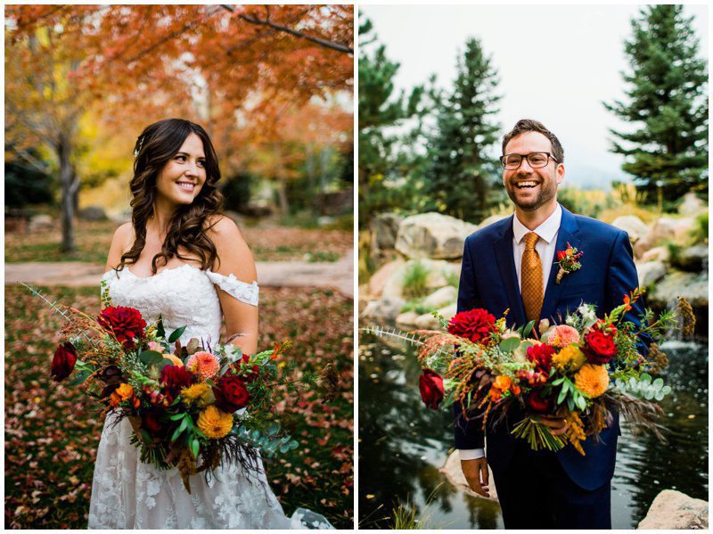 Fall wedding photos in Colorado