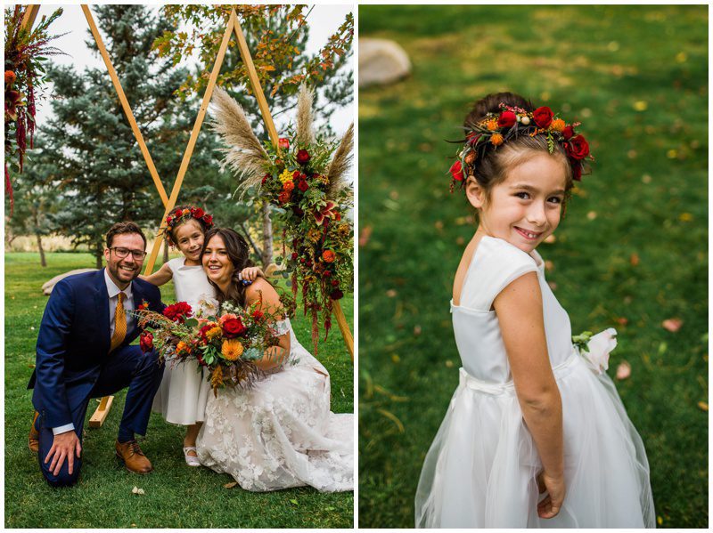 photos of the flower girl at wedding