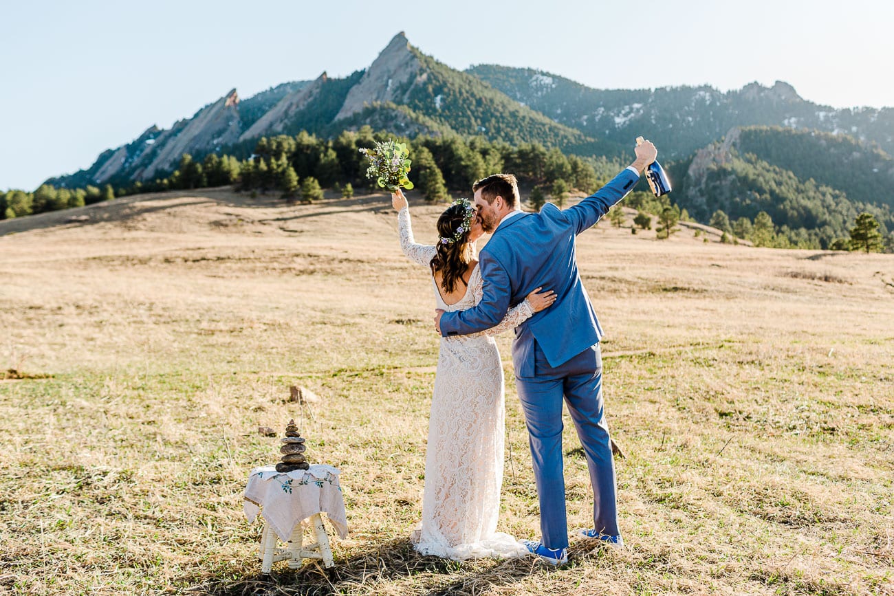 Fun wedding photo