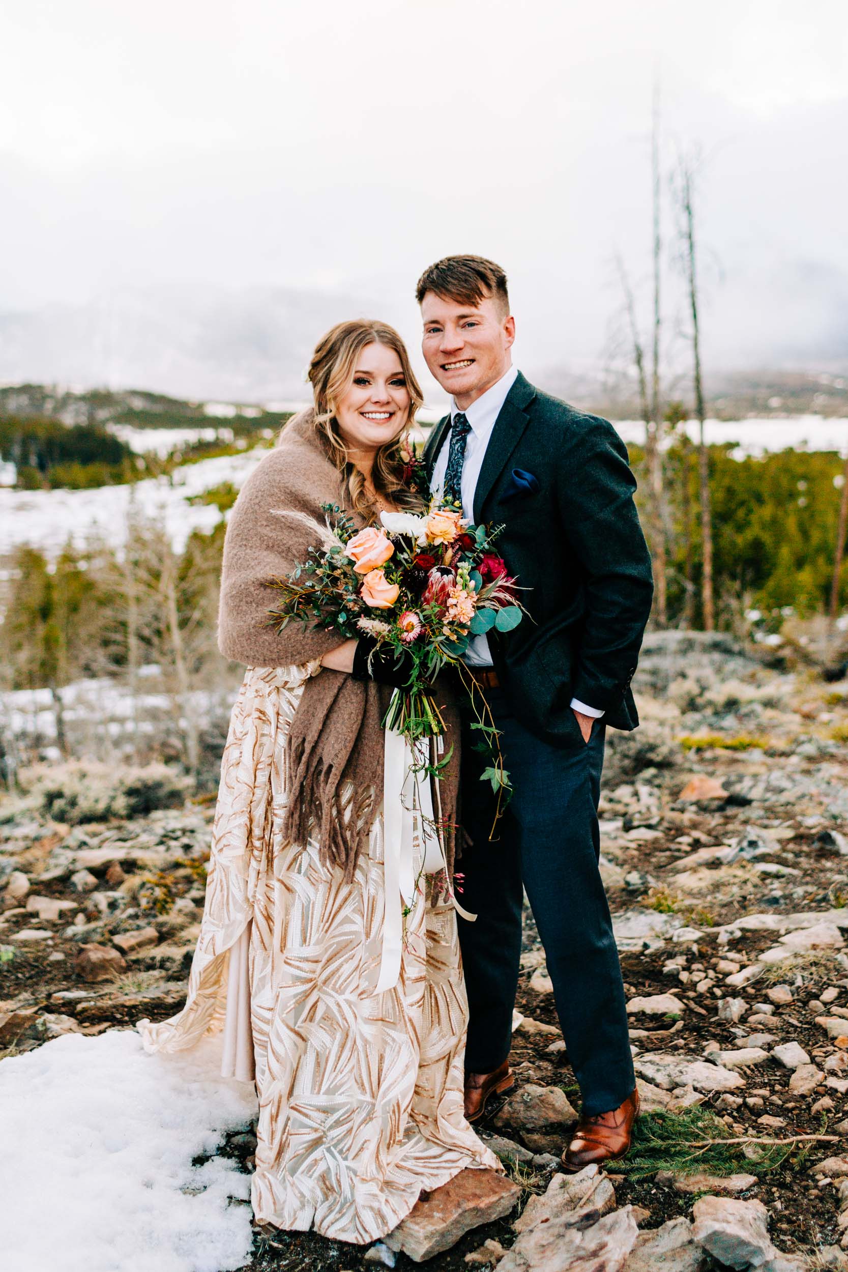 Winter wedding photos