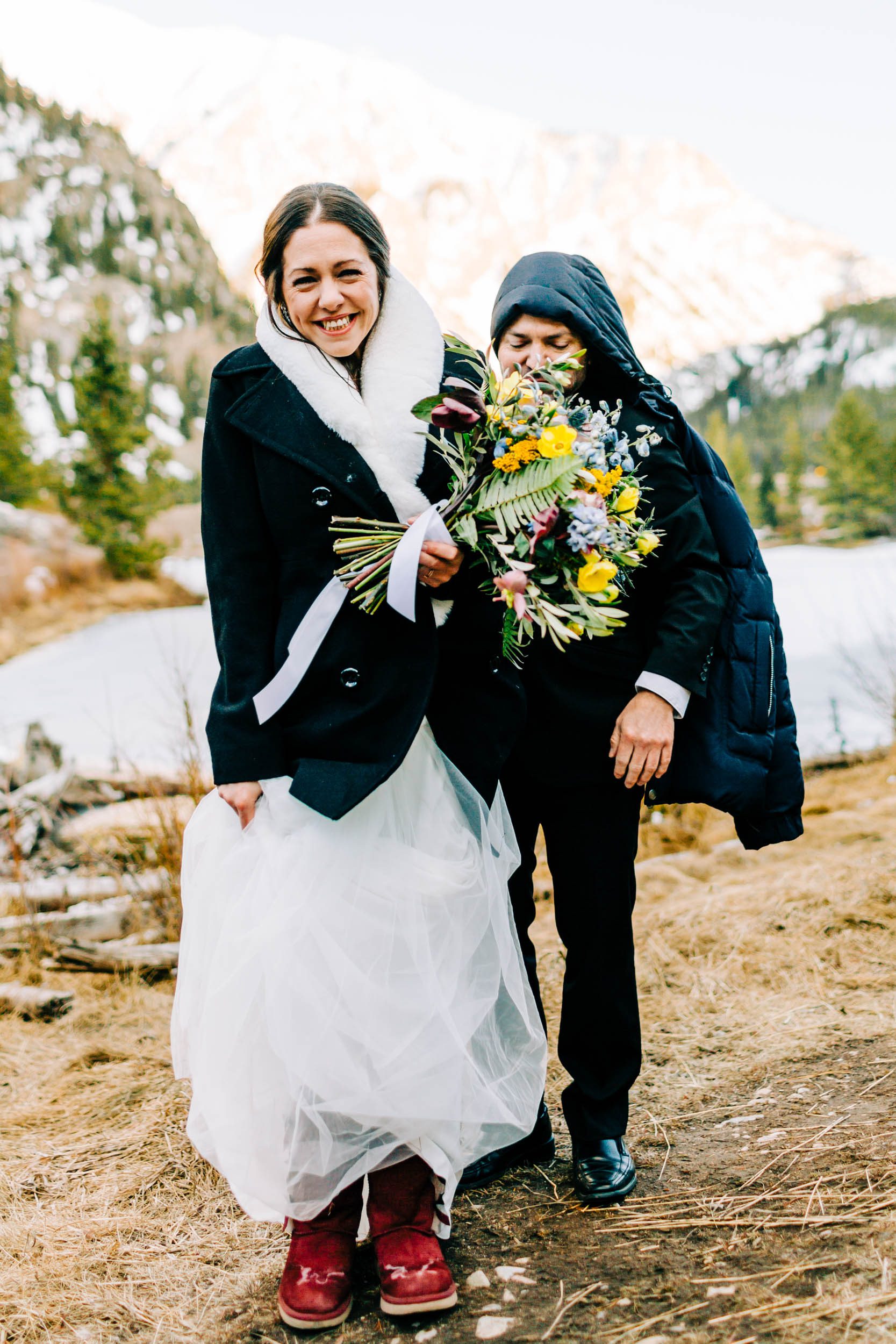 Colorado elopement hike photos