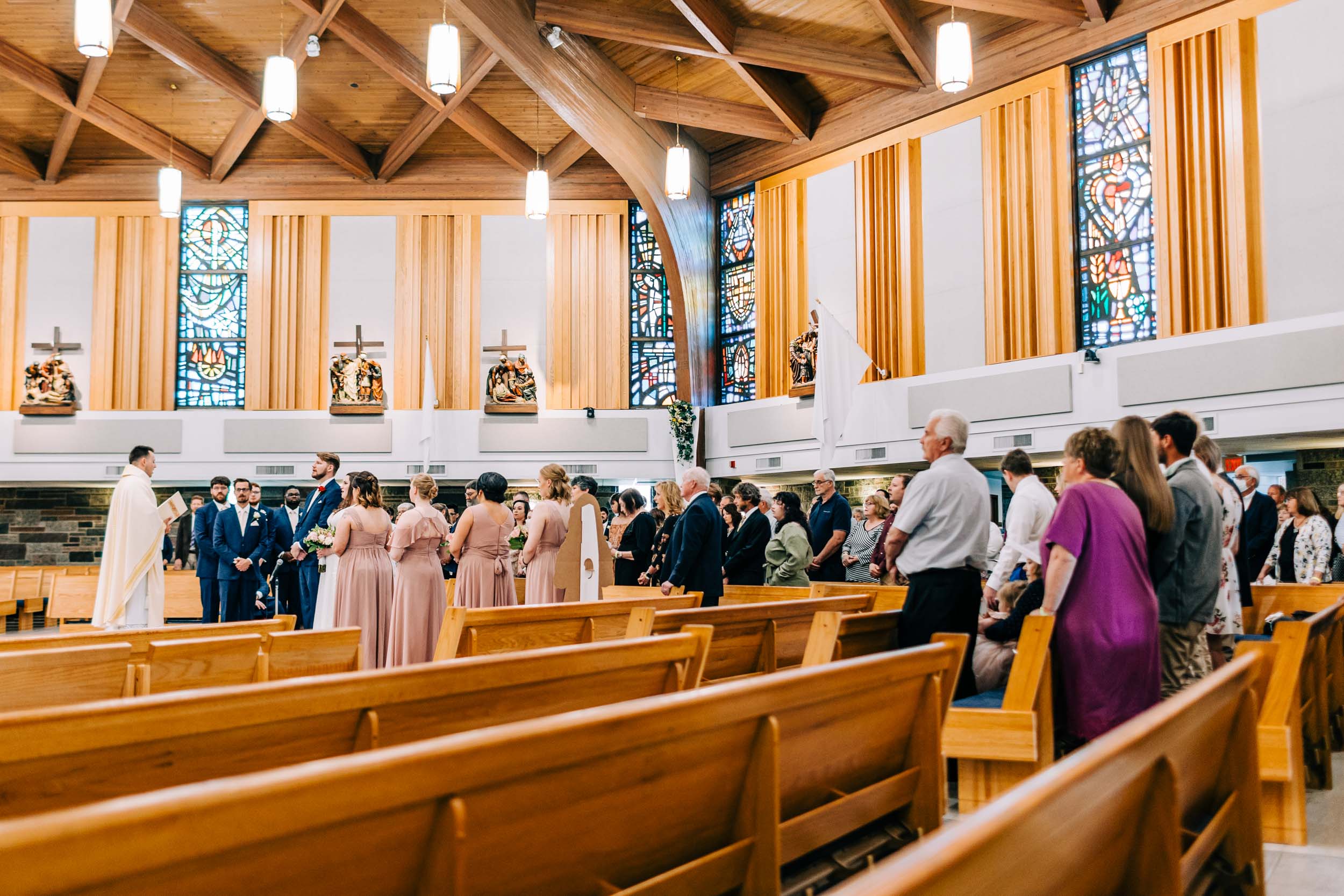 Catholic Church wedding photos