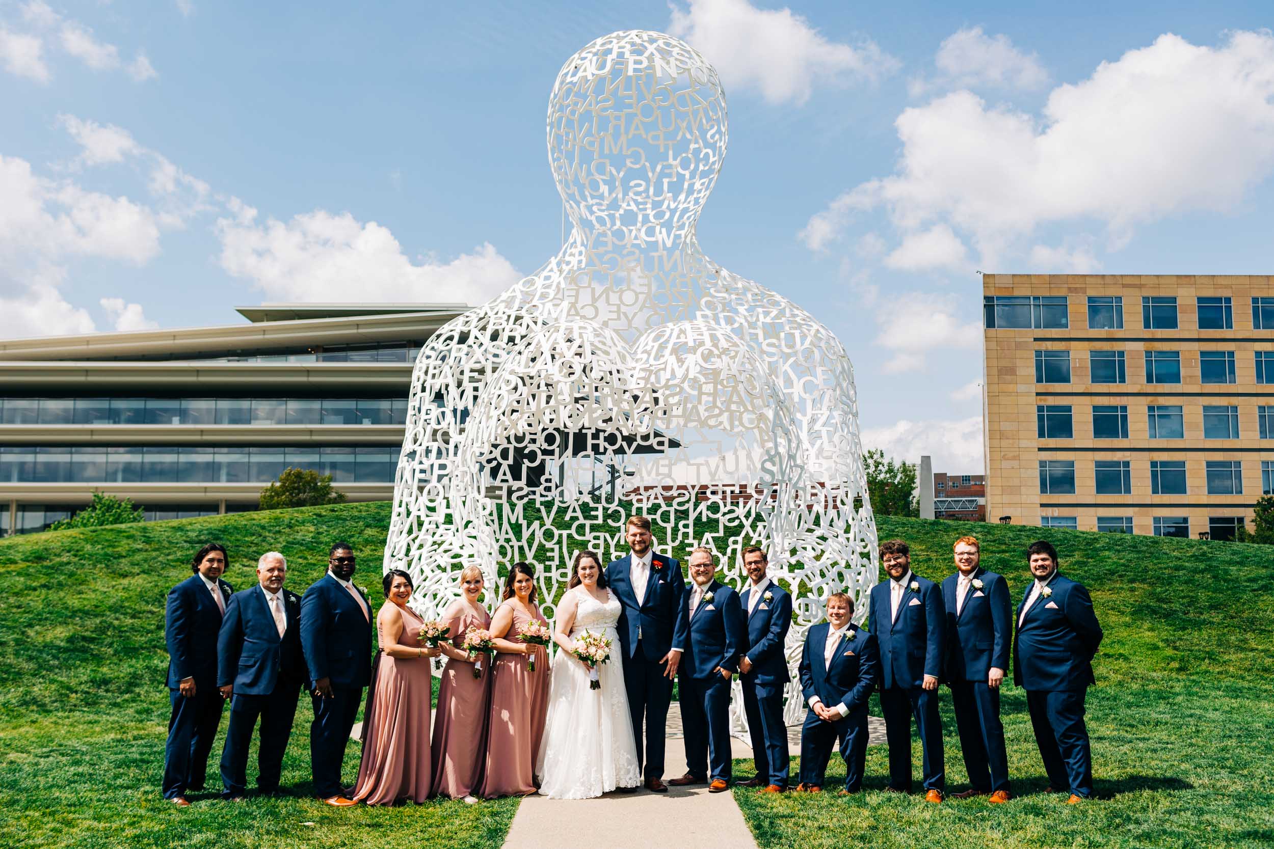Sculpture Park Des Moines wedding photos