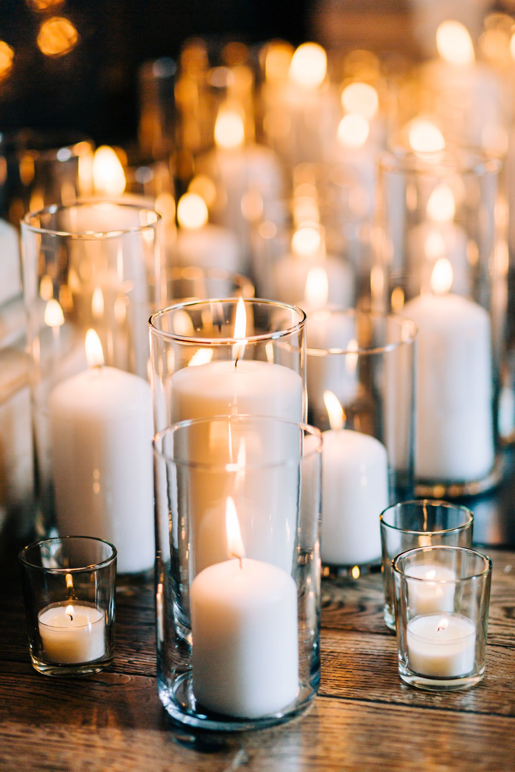Candlelit wedding ceremony