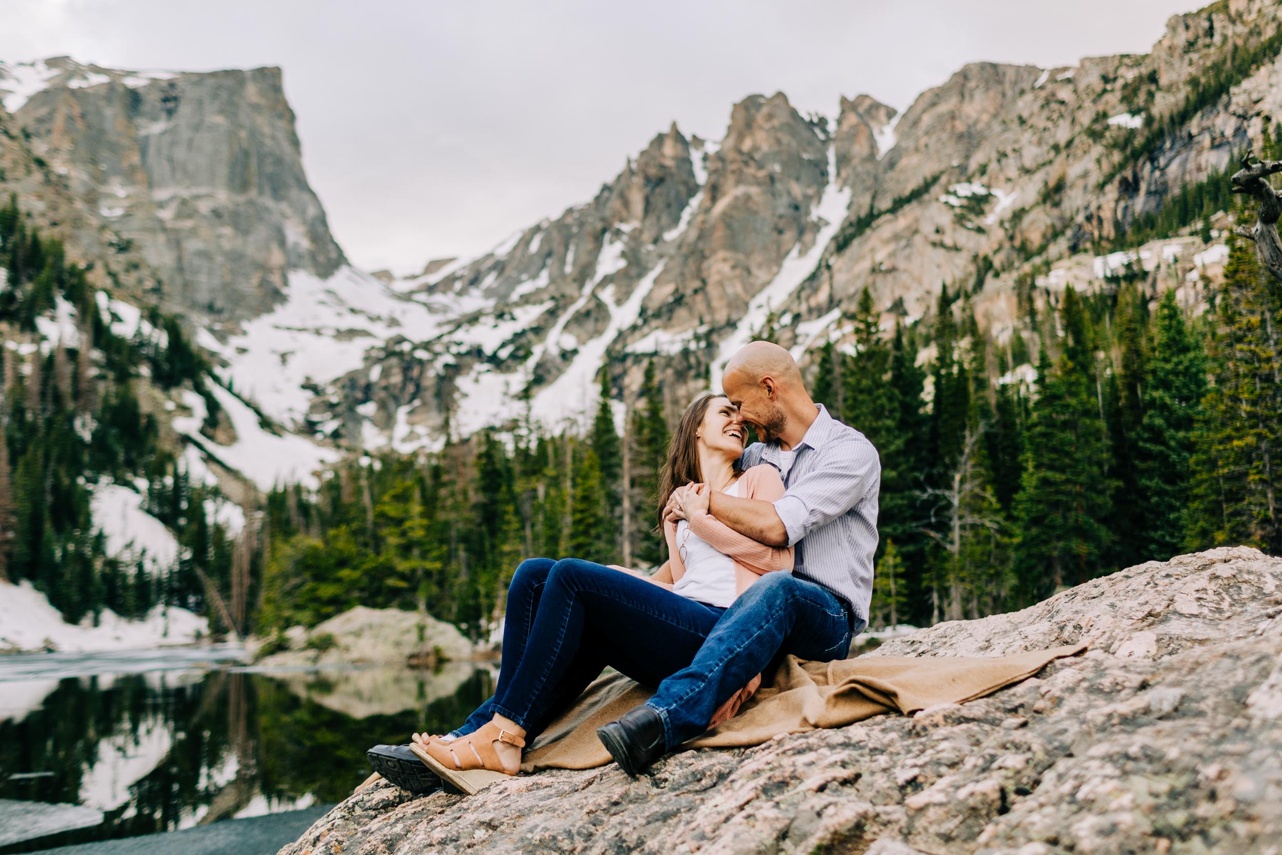 Dream Lake Engagement Photos