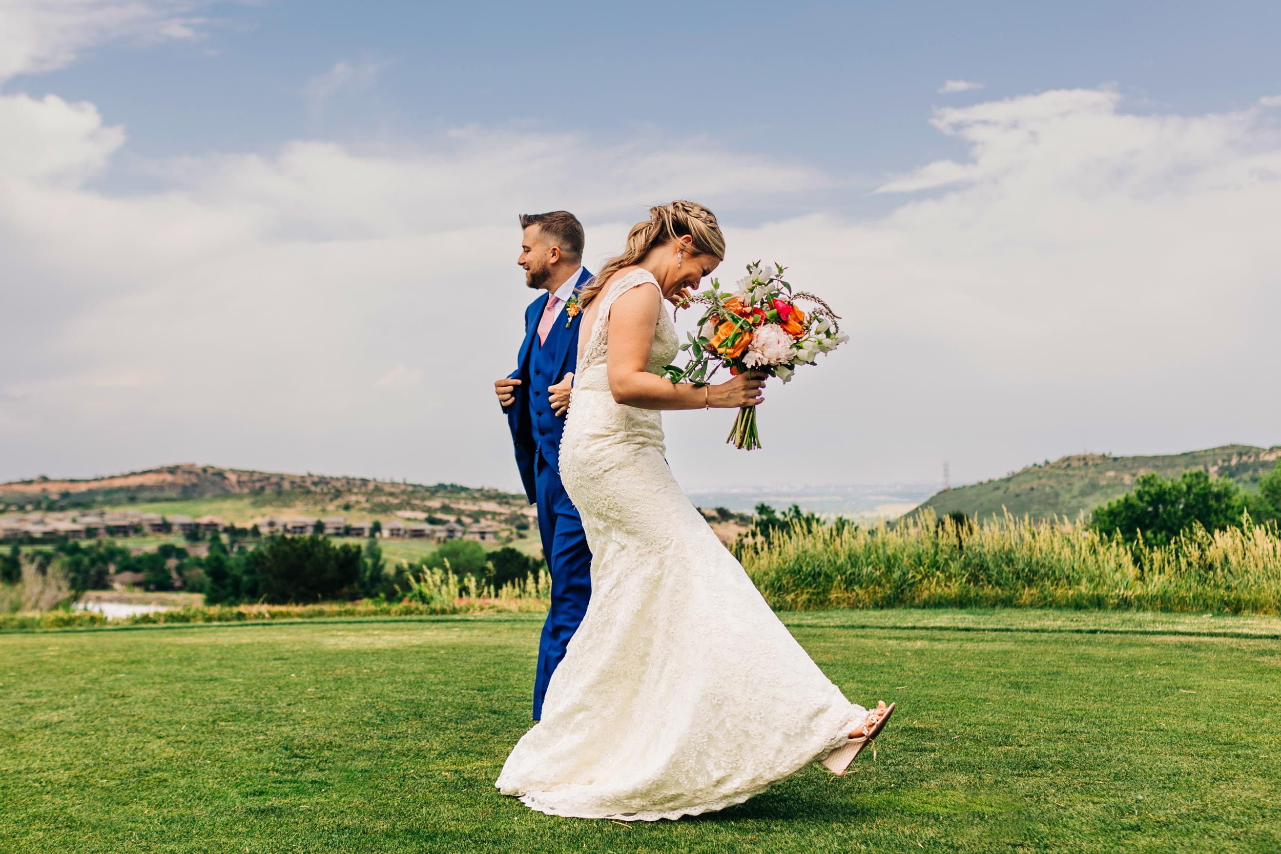 candid photo of wedding couple by Shea McGrath Photography Denver Colorado Wedding Photographer