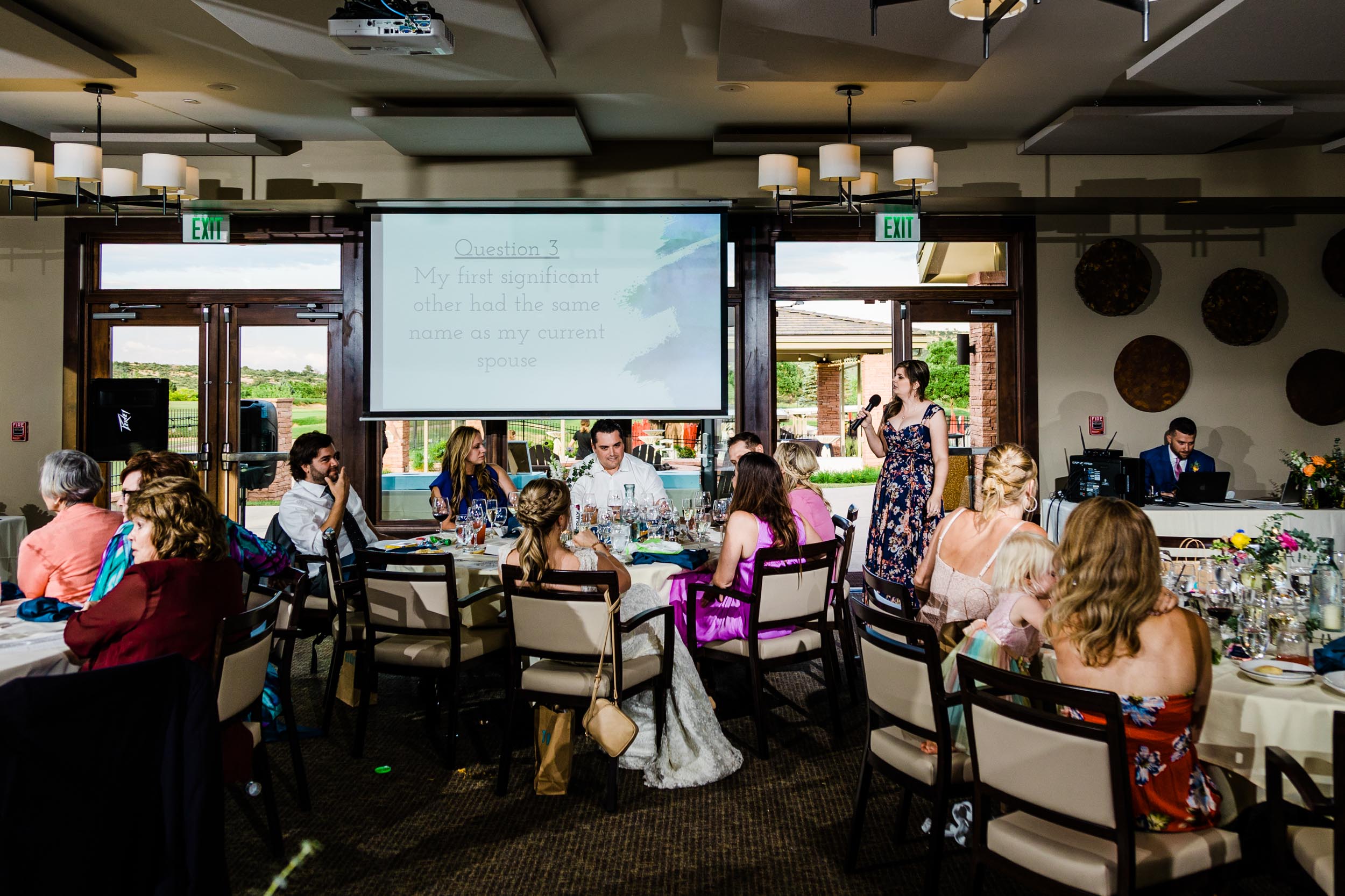 trivia game at wedding by Shea McGrath Photography Denver Colorado Wedding Photographer