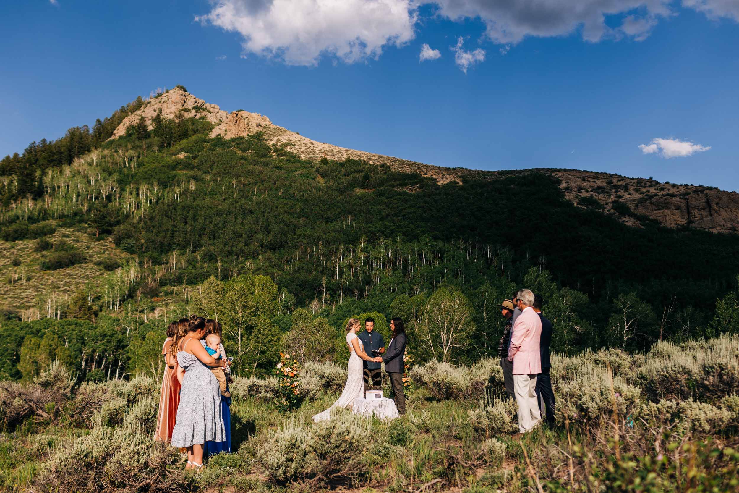 Steamboat Springs wedding ceremony by Shea McGrath Photography Colorado Wedding Photographer
