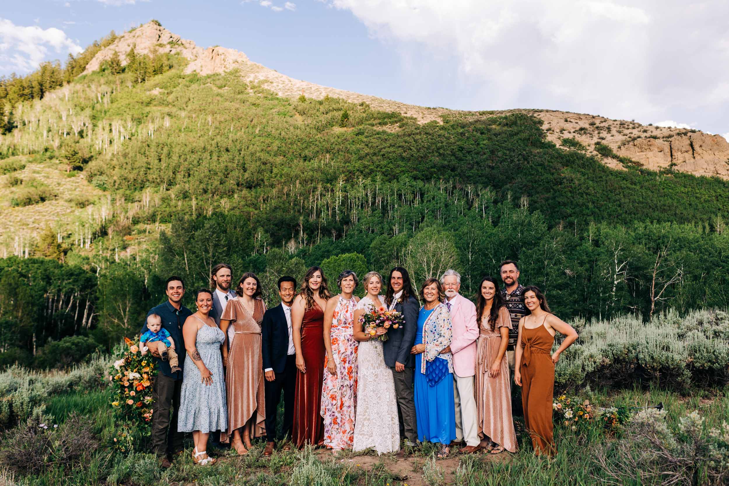 Family wedding photos in Steamboat Springs by Shea McGrath Photography