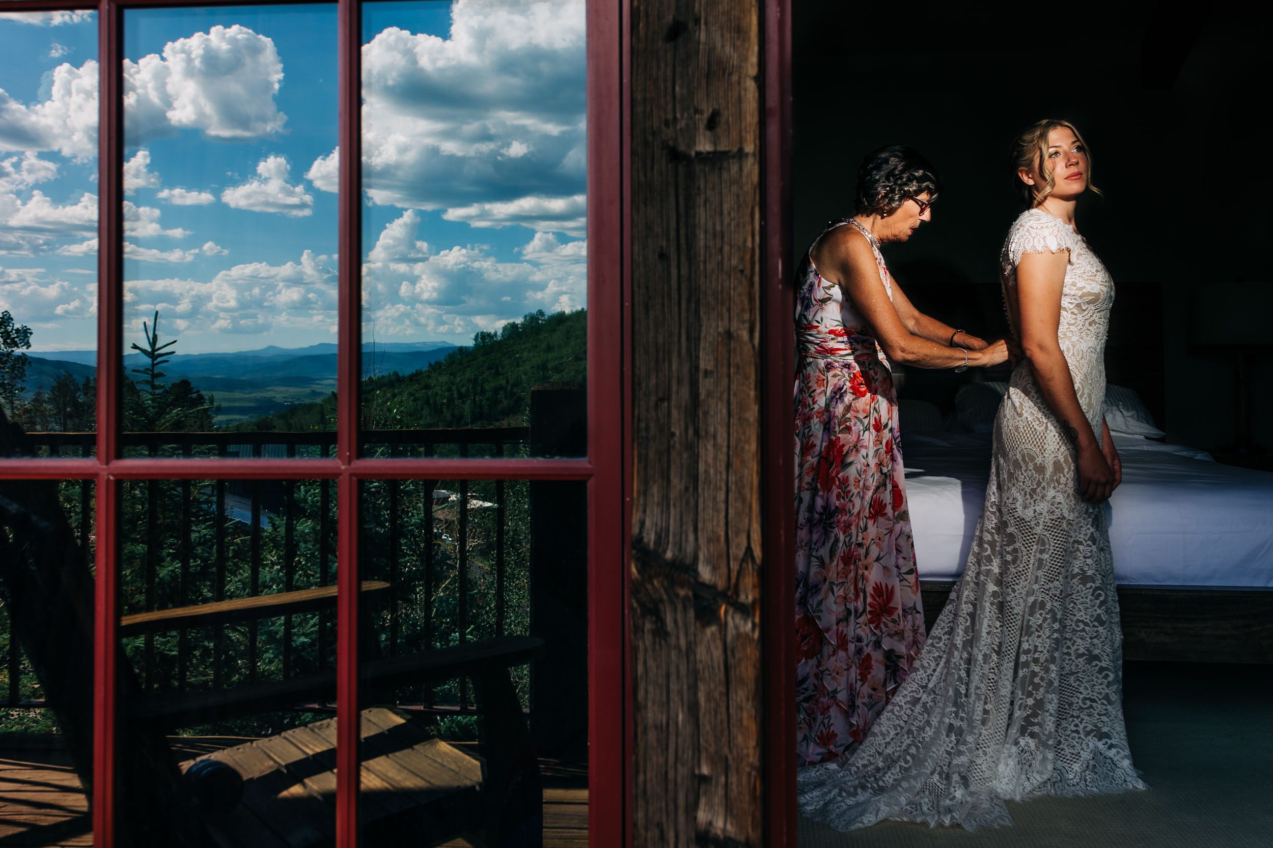 Steamboat Springs wedding photos of bride getting ready by Shea McGrath Photography Colorado Wedding Photographer