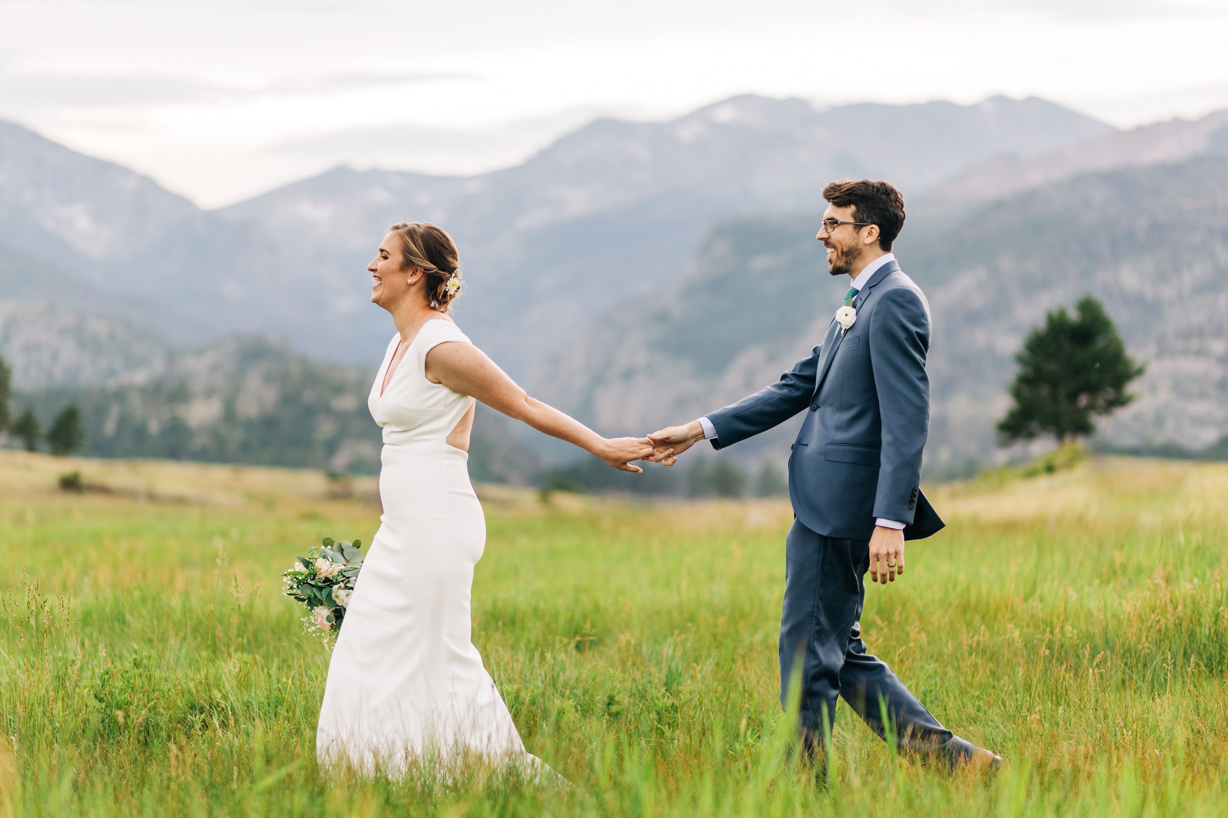 Moraine Park wedding photos in RMNP by Shea McGrath Photography Colorado Wedding Photographers