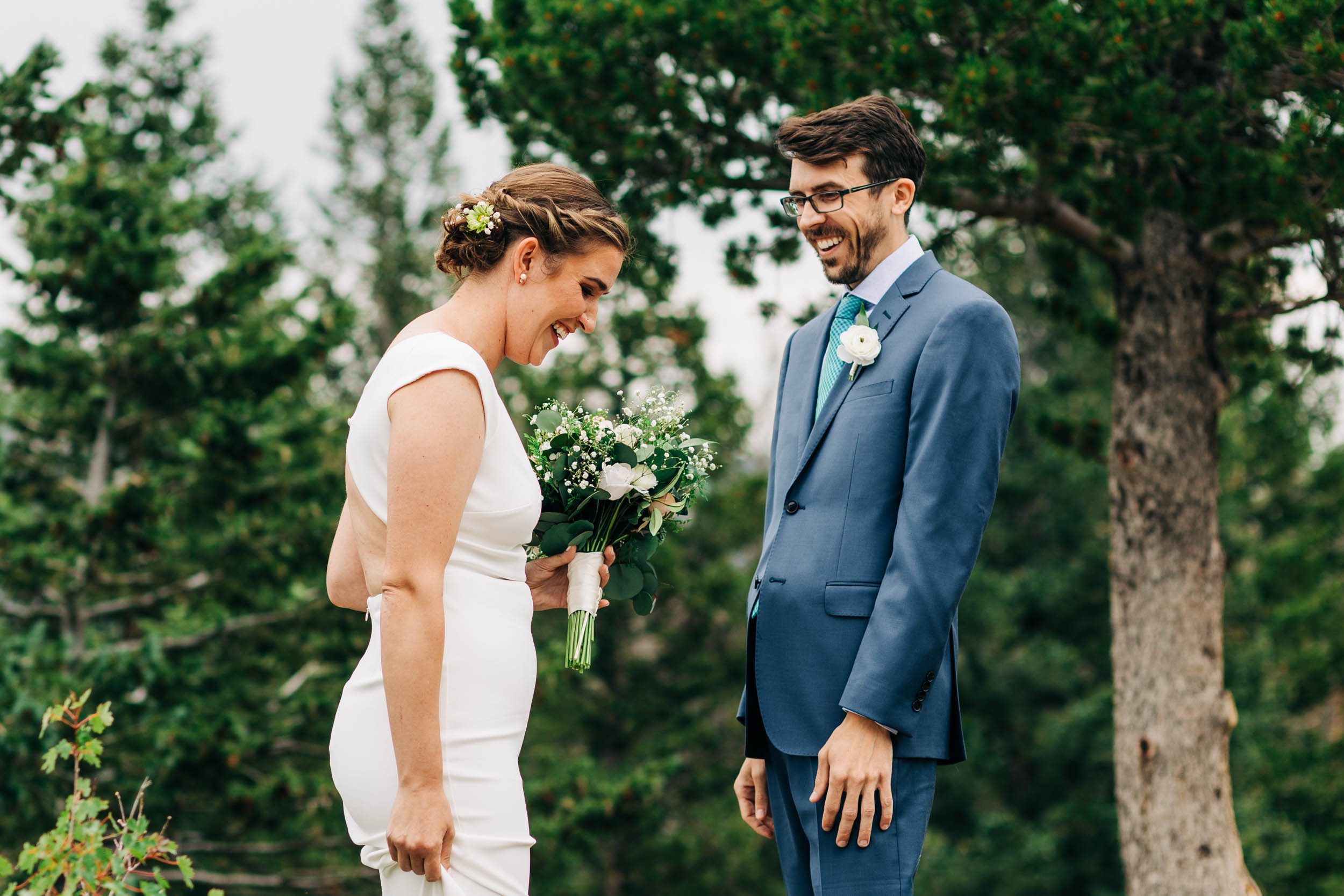 wedding photos in Rocky Mountain National Park