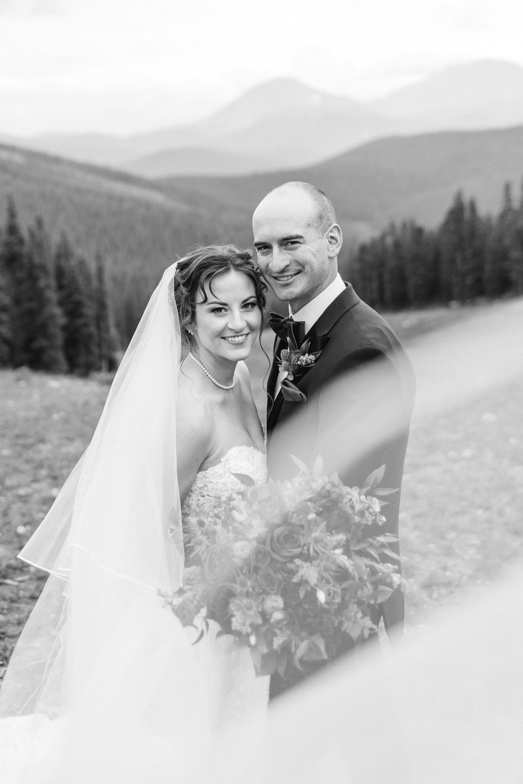 picture of bridesmaids at Keystone Colorado wedding