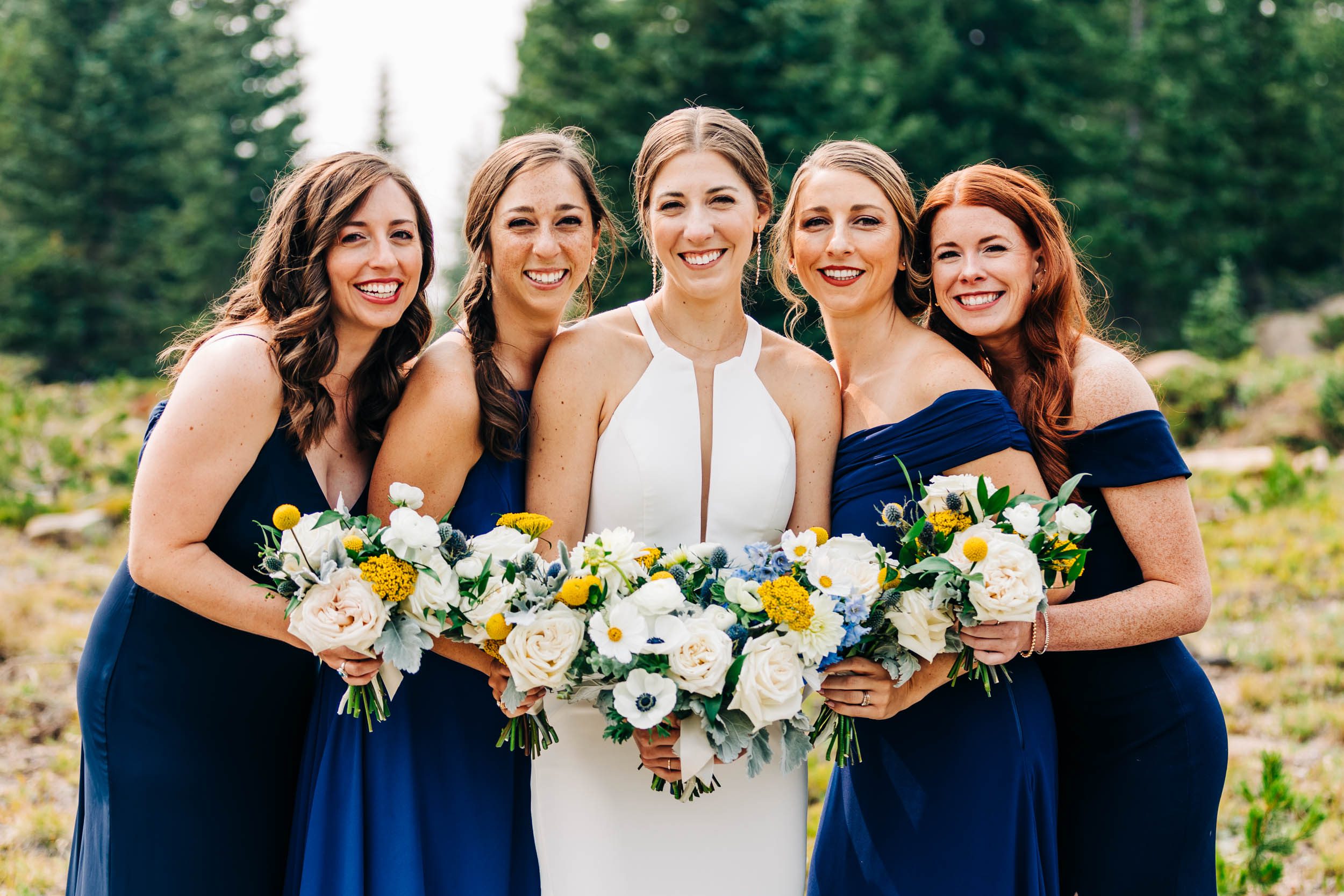 Lunch Rock wedding photos of bridesmaids by Shea McGrath Photography Colorado Wedding Photographer