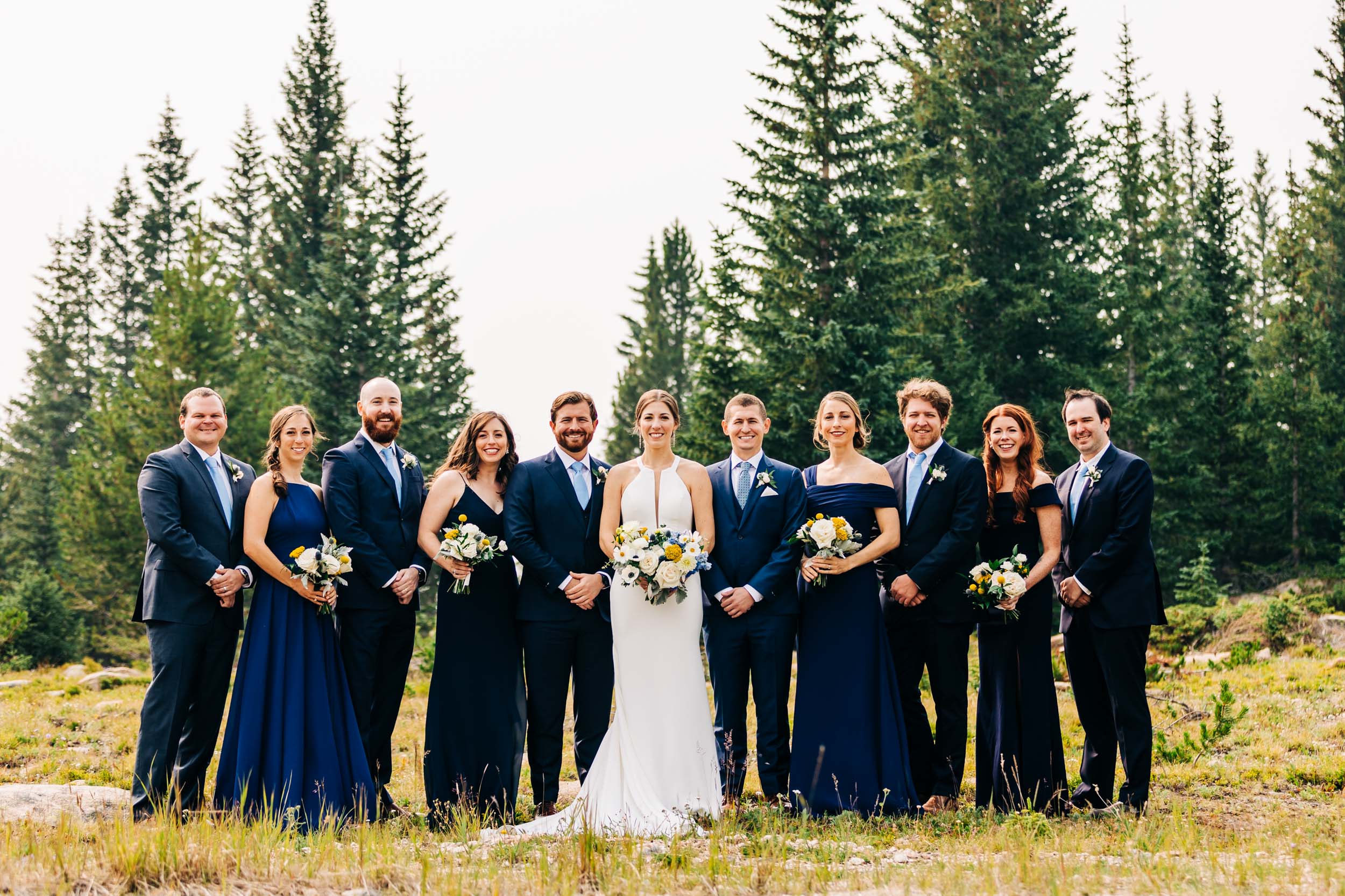 Lunch Rock wedding photos of wedding party by Shea McGrath Photography Colorado Wedding Photographer