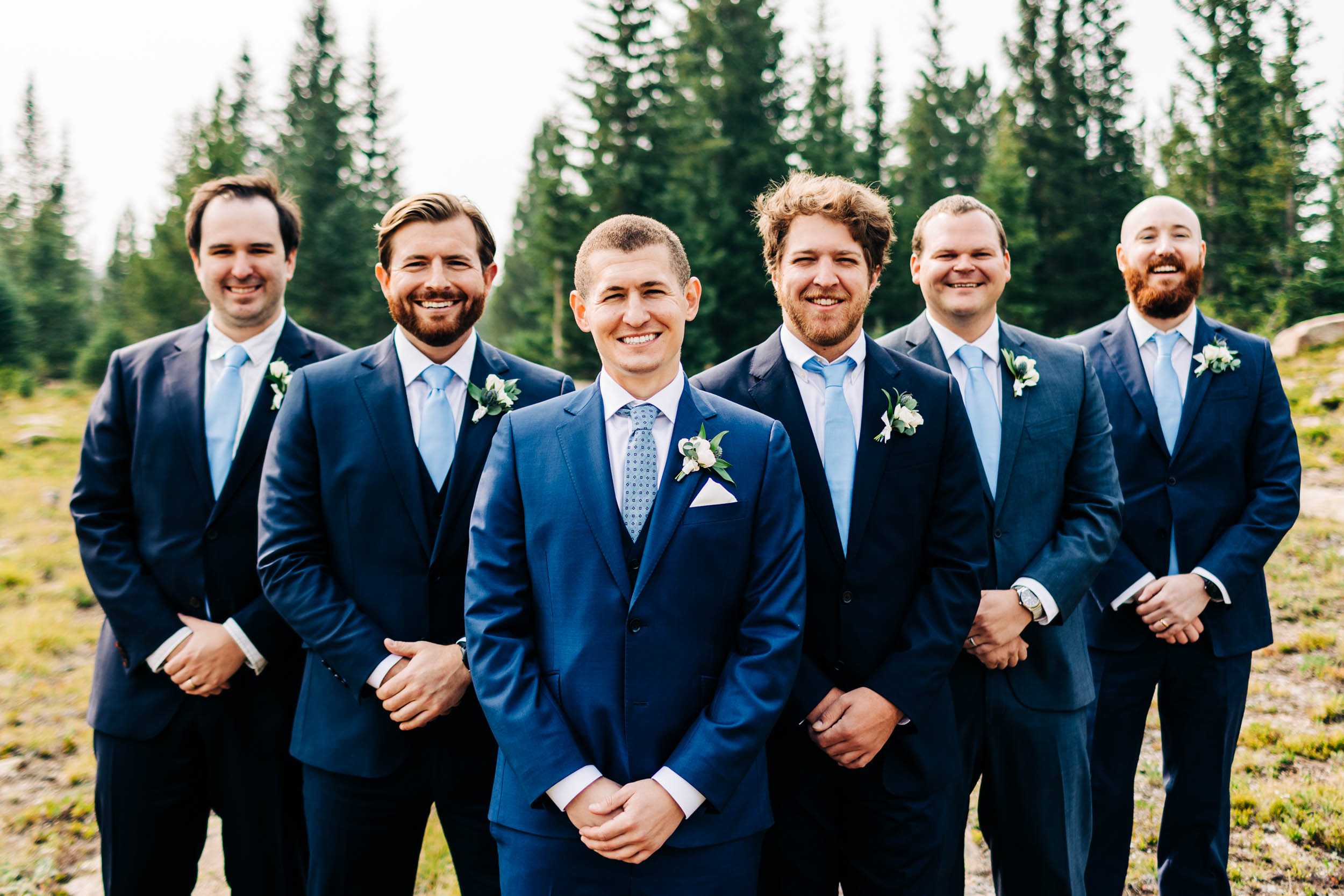Lunch Rock wedding photos of groomsmen by Shea McGrath Photography Colorado Wedding Photographer