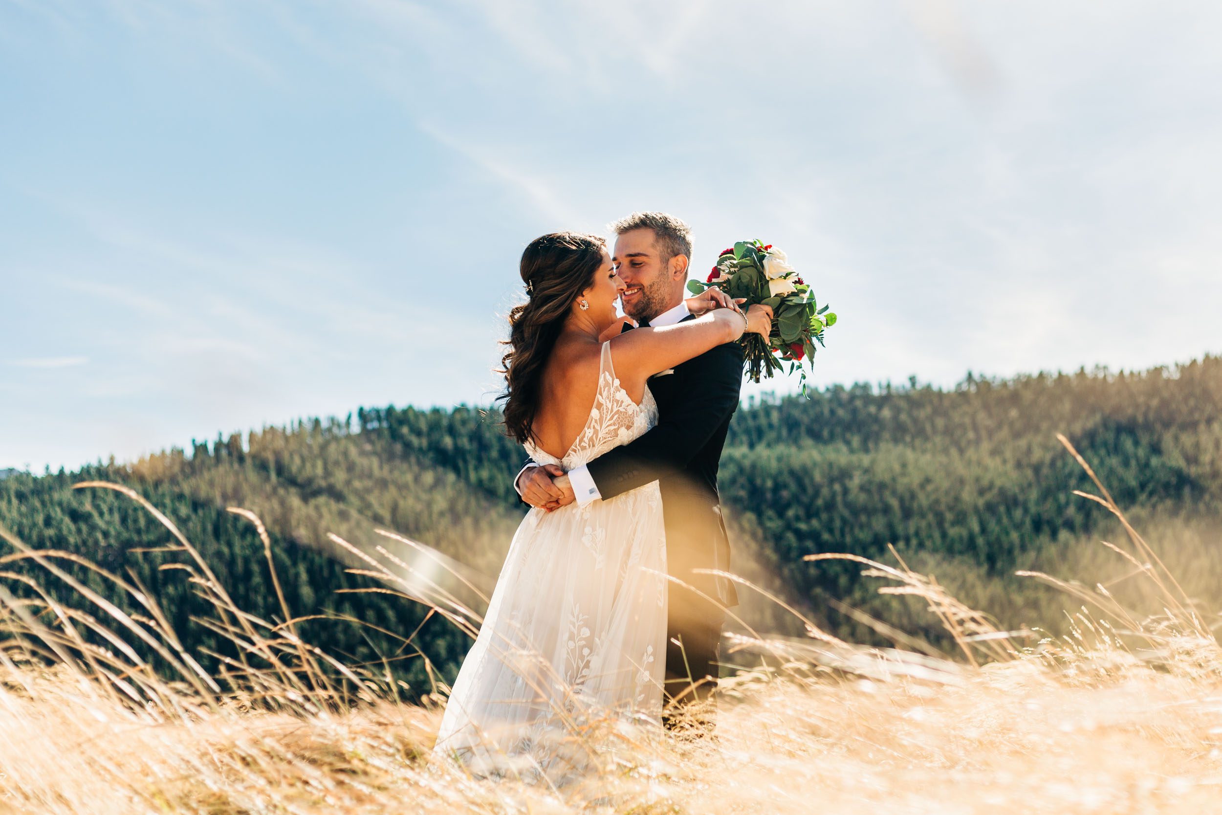 wedding portraits in Rocky Mountain national park