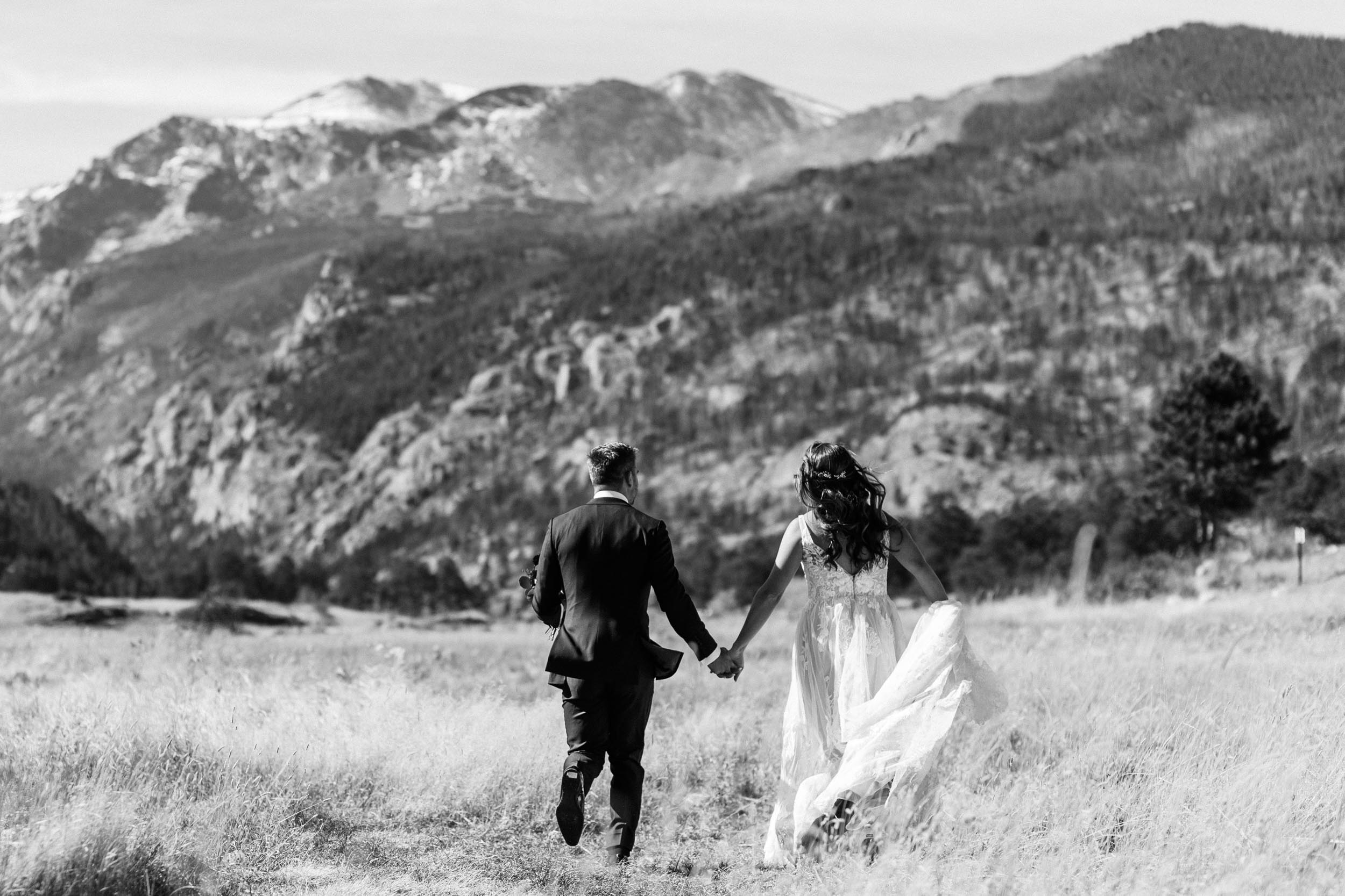 wedding portraits in Rocky Mountain national park by Shea McGrath Photography