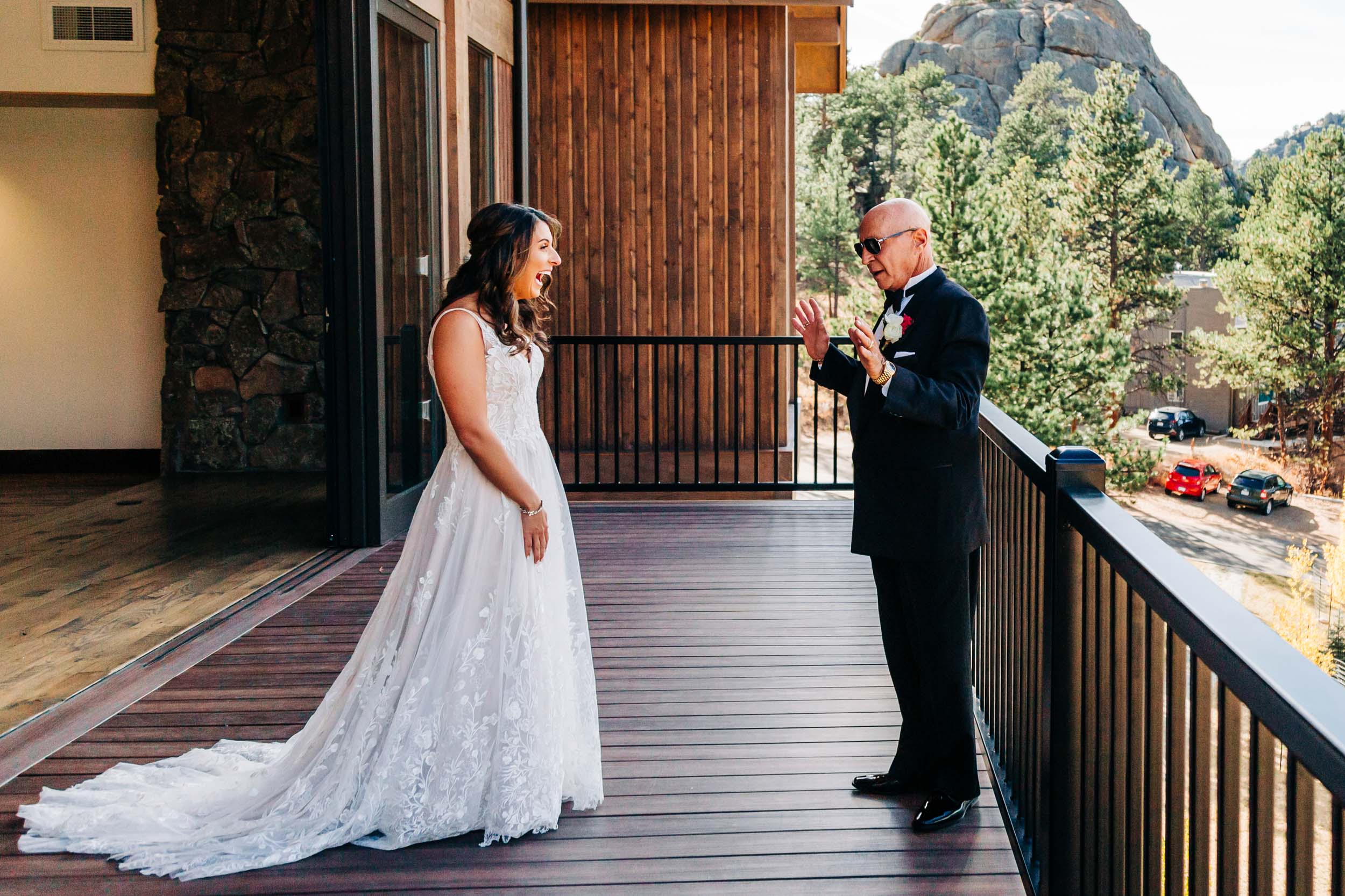 father daughter first look at black canyon inn