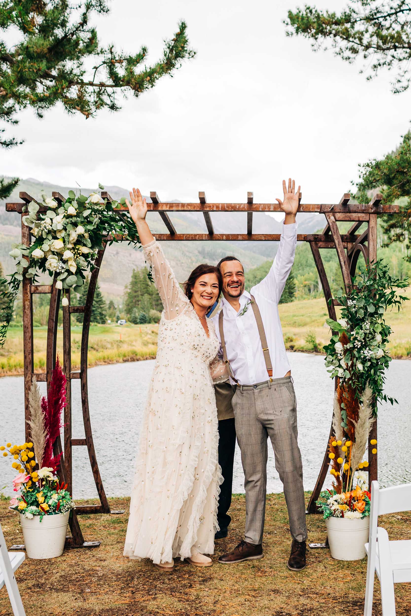 Vail golf club wedding ceremony