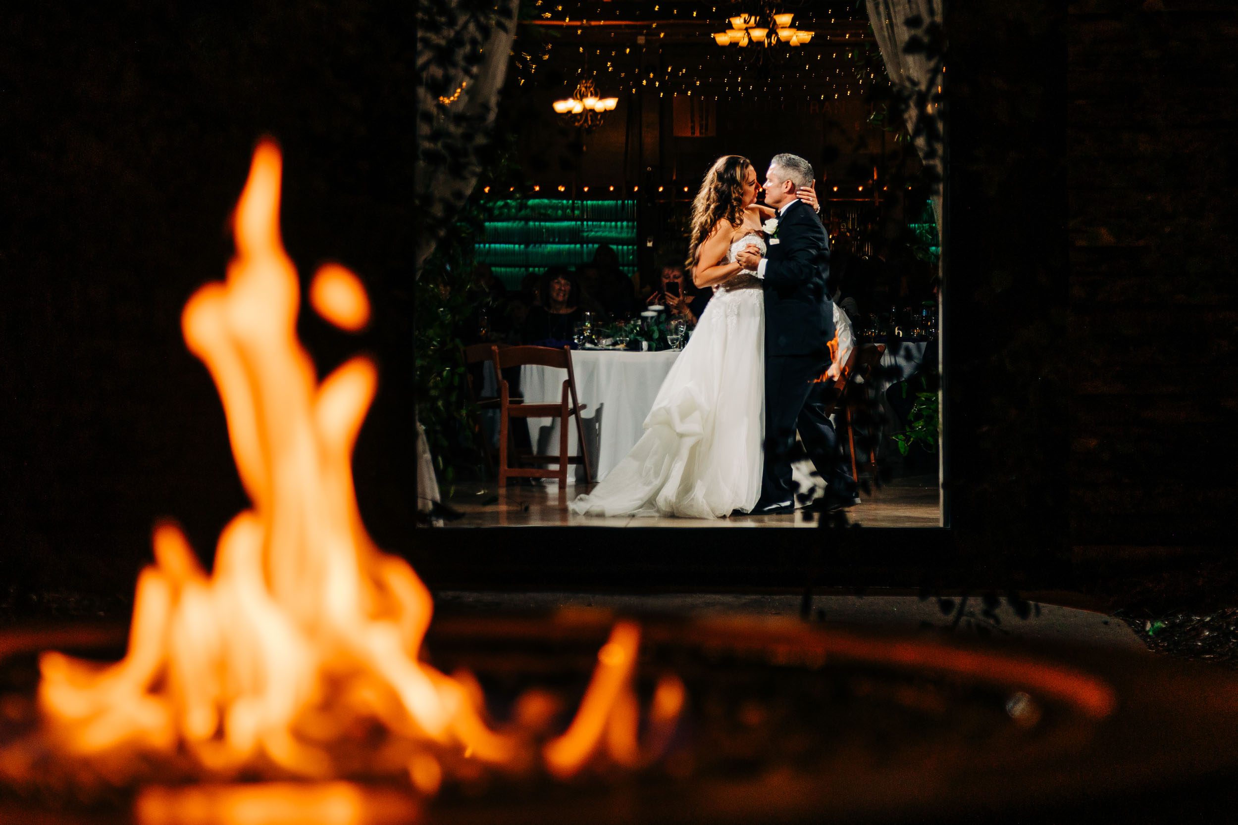 photograph of first dance at church ranch event center