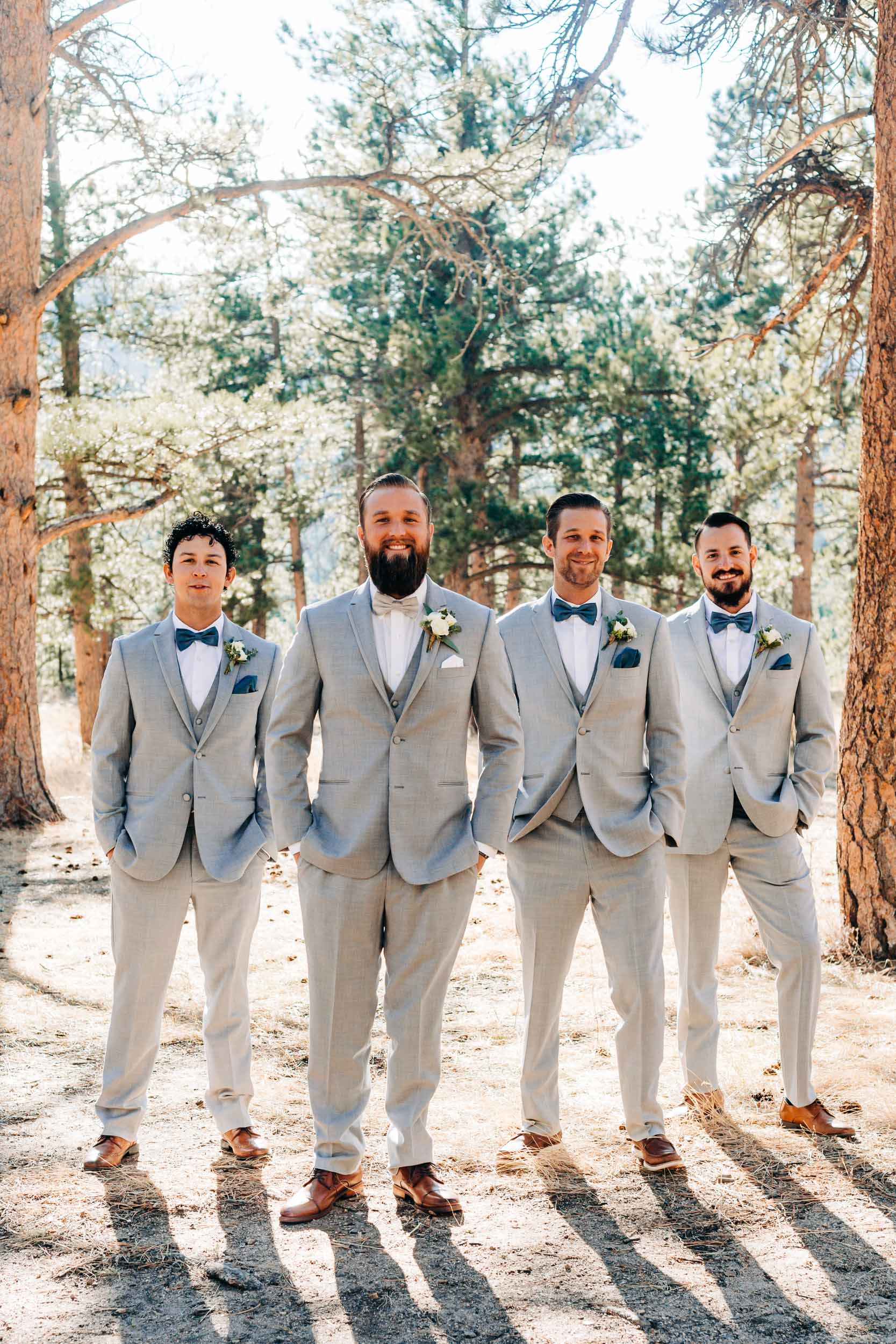 picture of groomsmen at Della Terra wedding
