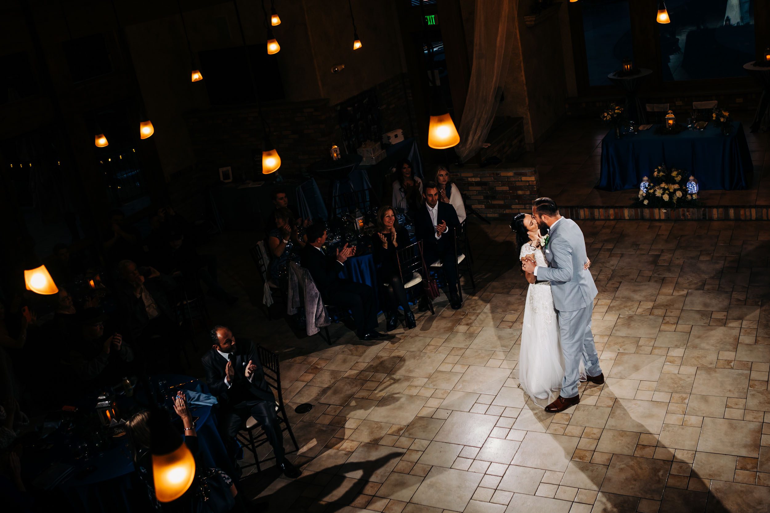 photo of the first dance at della terra