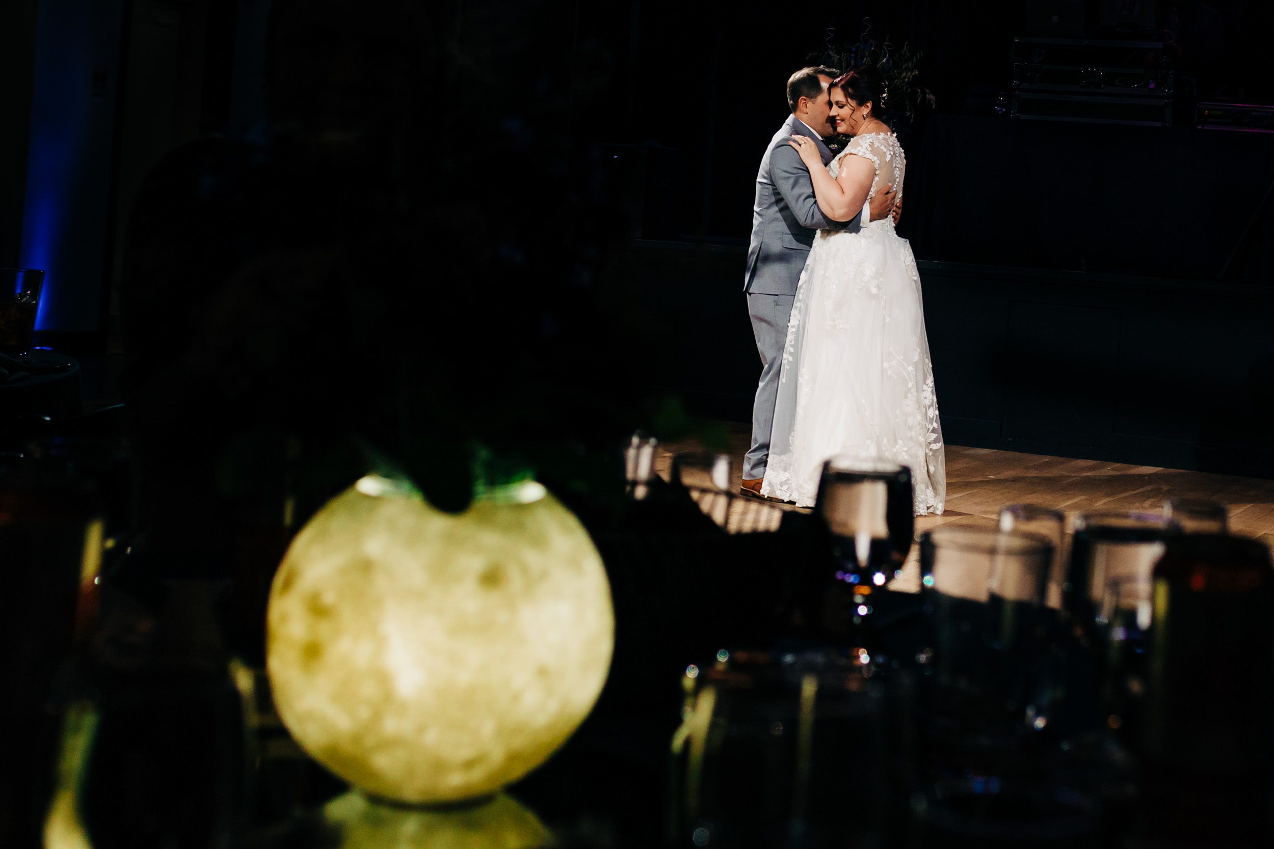First dance with moon centerpiece
