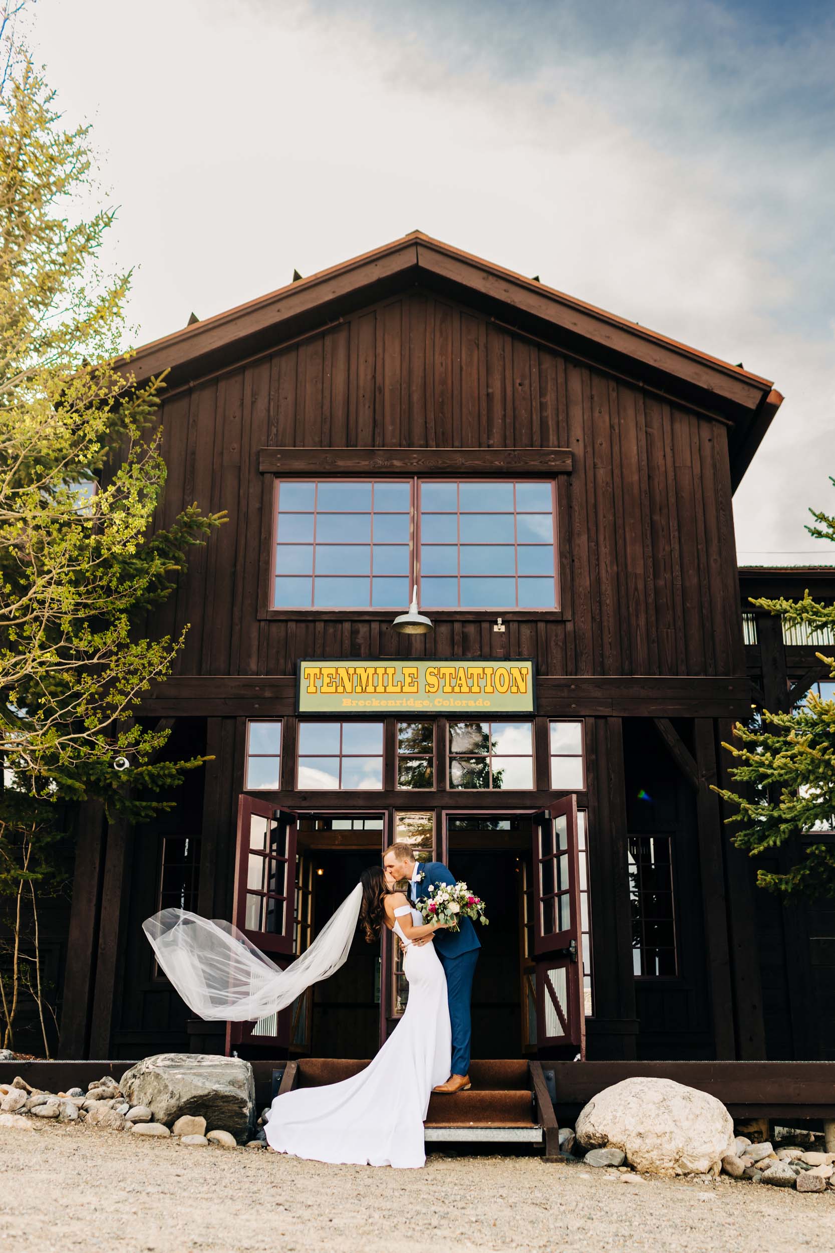 Ten Mile Station wedding photo in Breckenridge Colorado