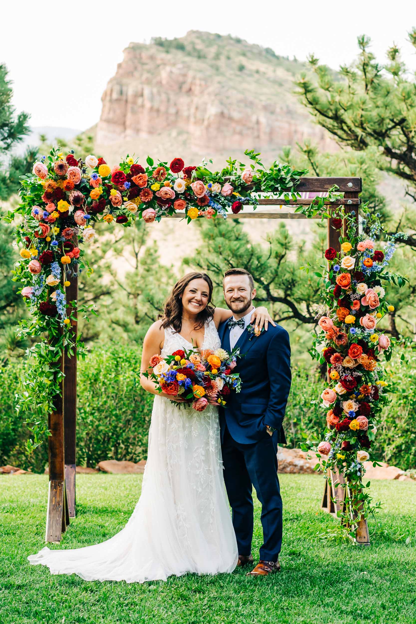 Colorful wedding at Lionscrest Manor in Colorado by Shea McGrath Photography