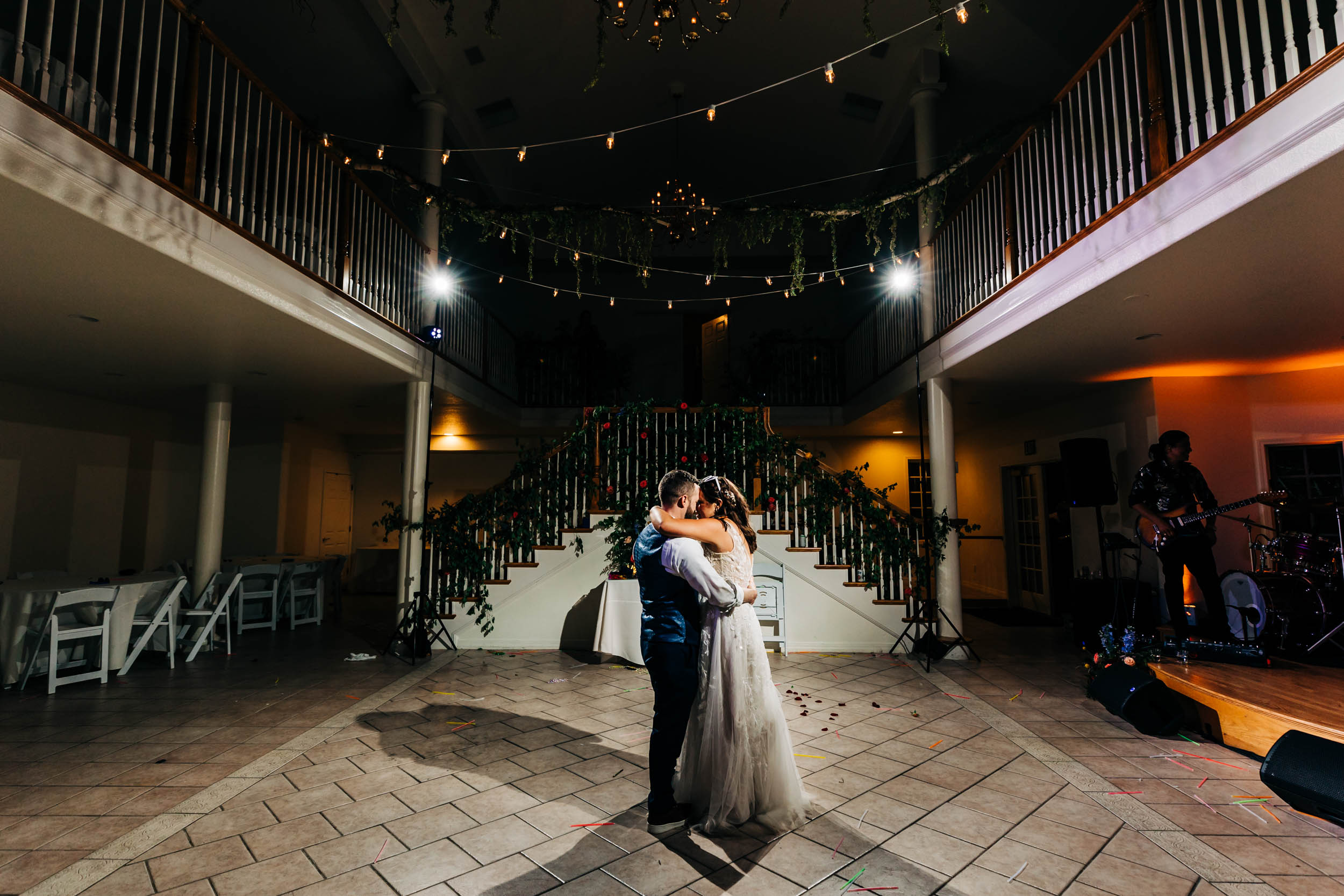 Bride and groom private dance at Lionscrest Manor in Lyons Colorado