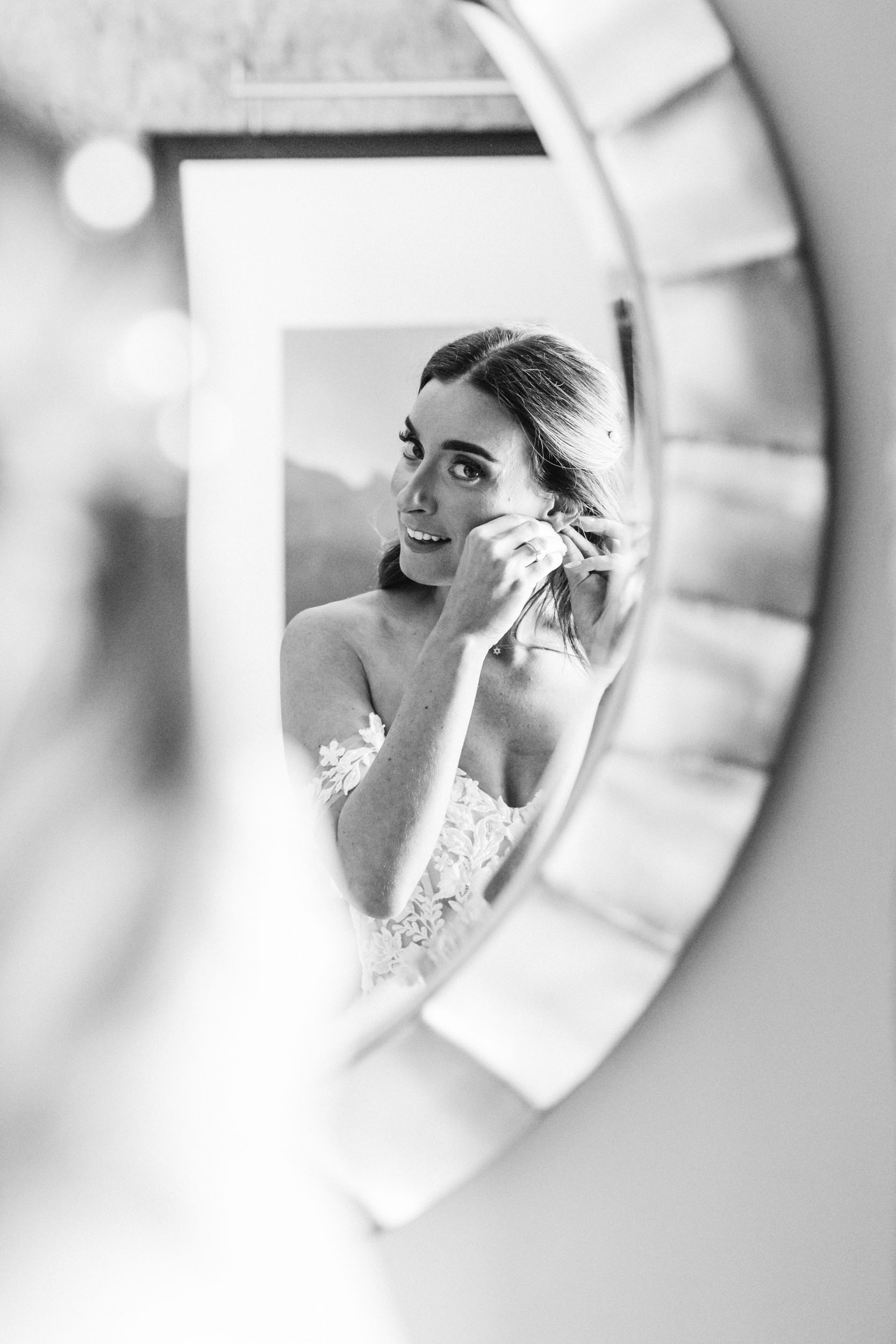 Bride getting ready
