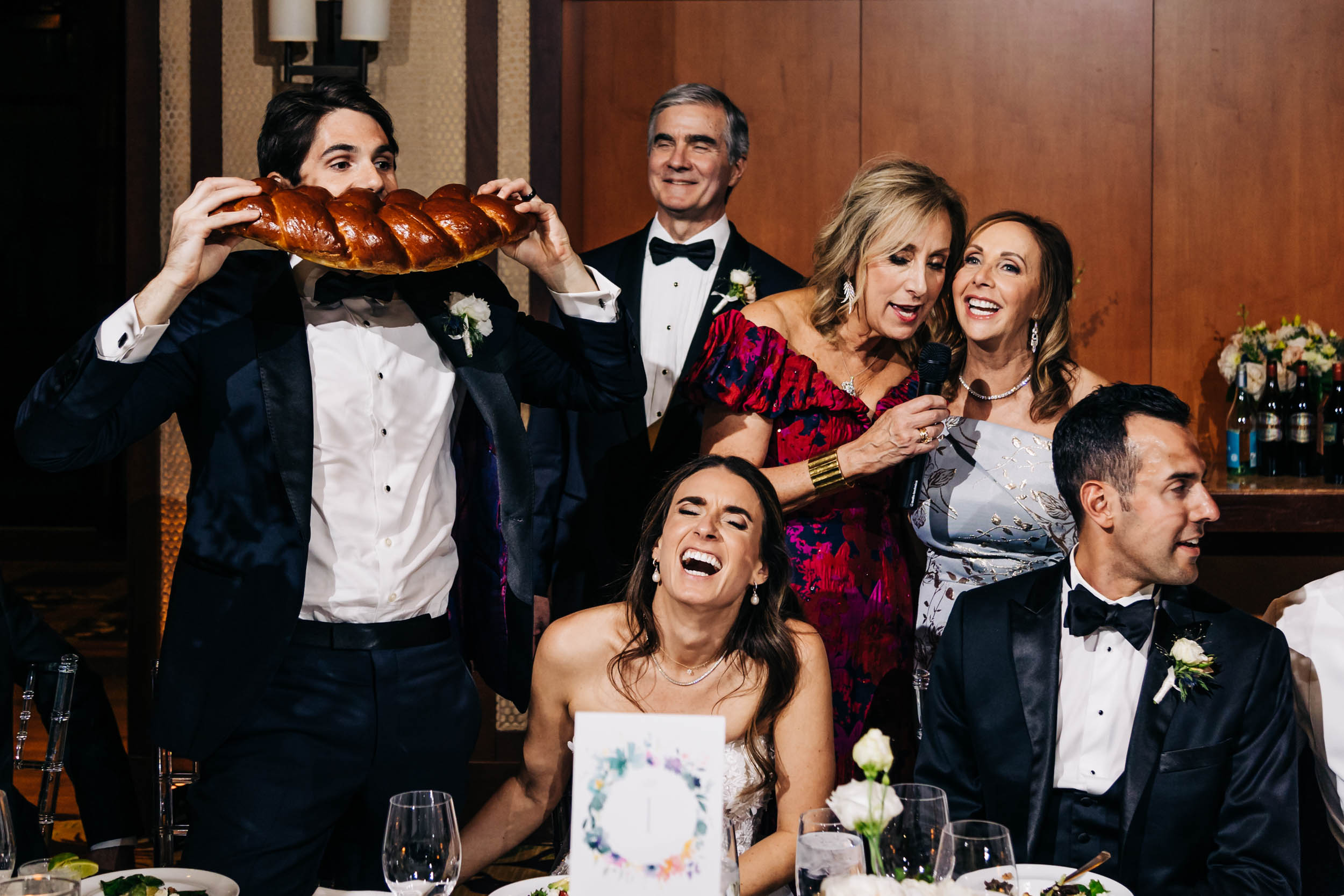 Jewish wedding reception st Julien hotel Challah bread