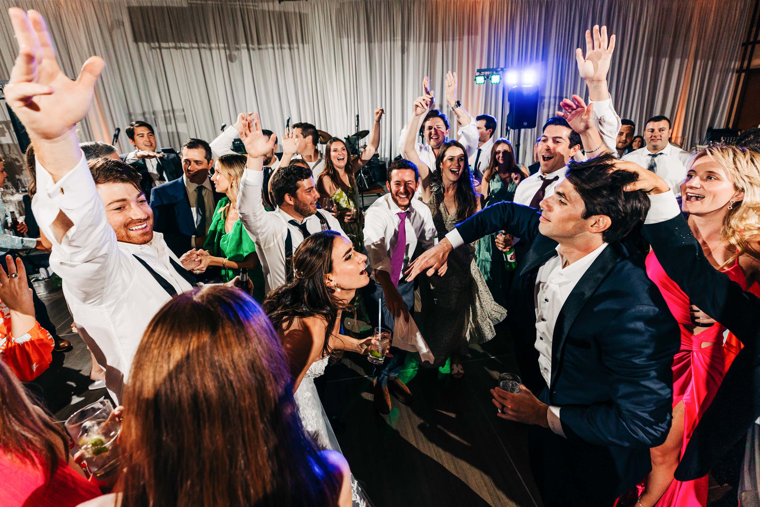 St Julien Hotel wedding reception dance floor