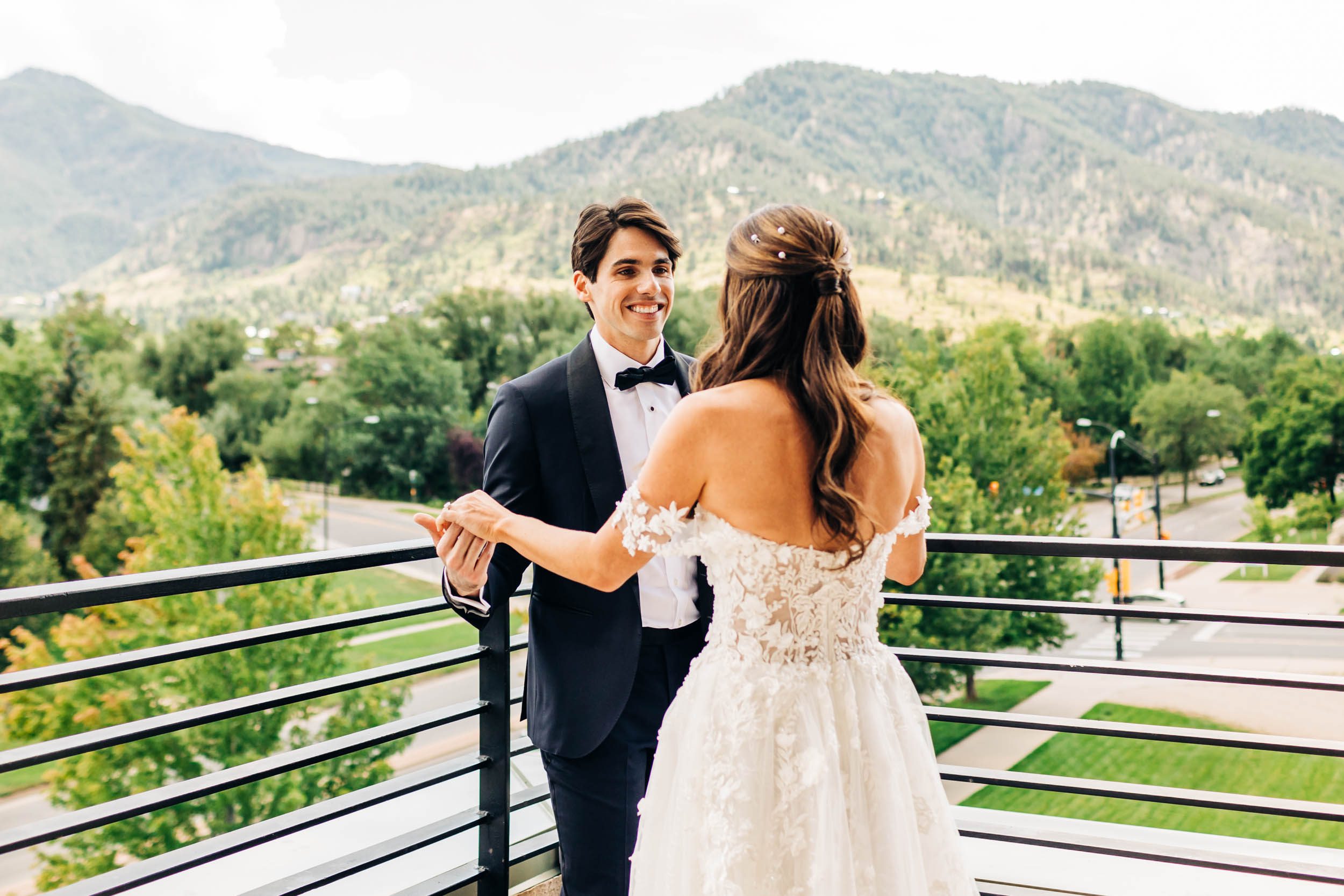 First look on private balcony at St Julien Hotel