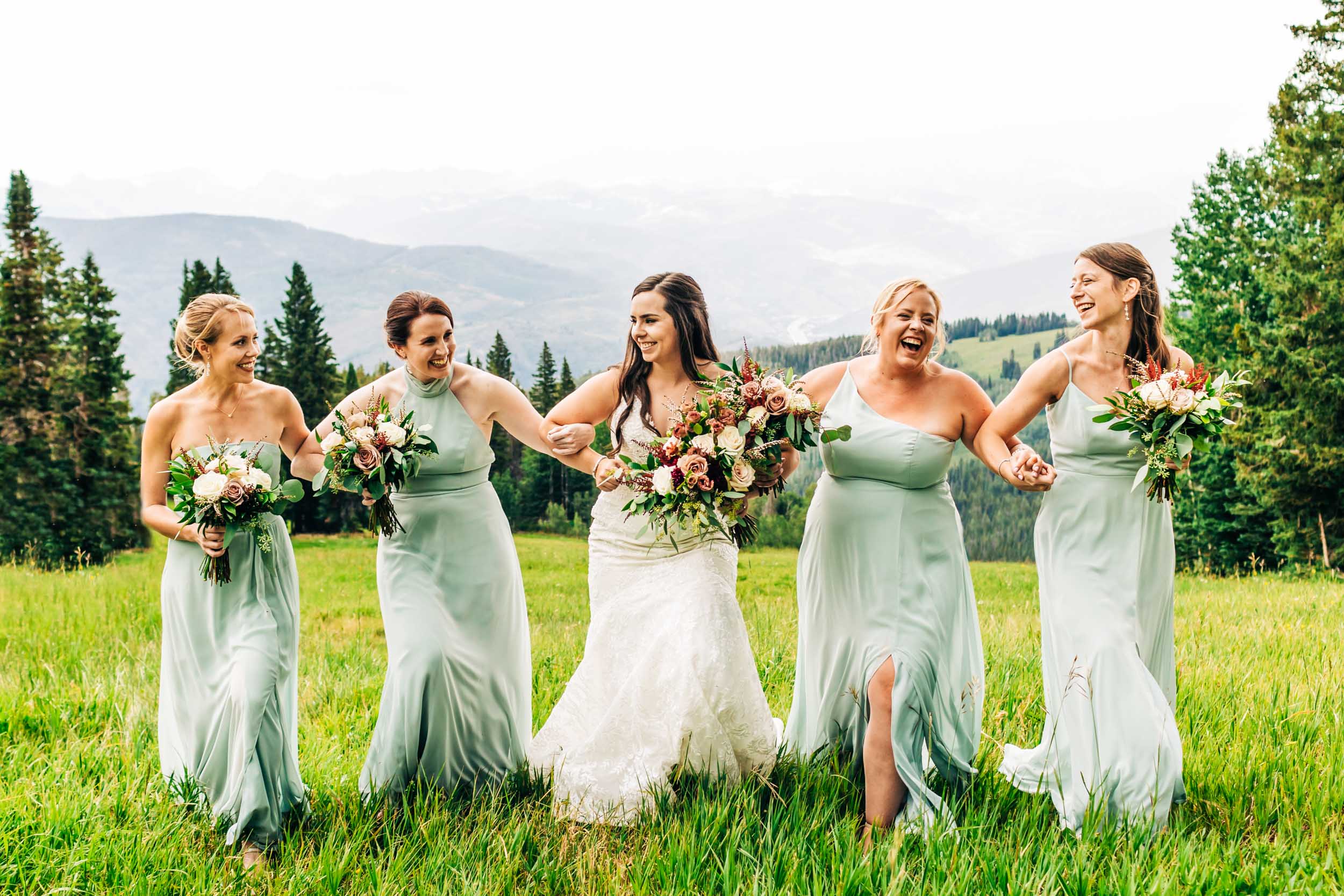 bridesmaid photos beaver creek wedding