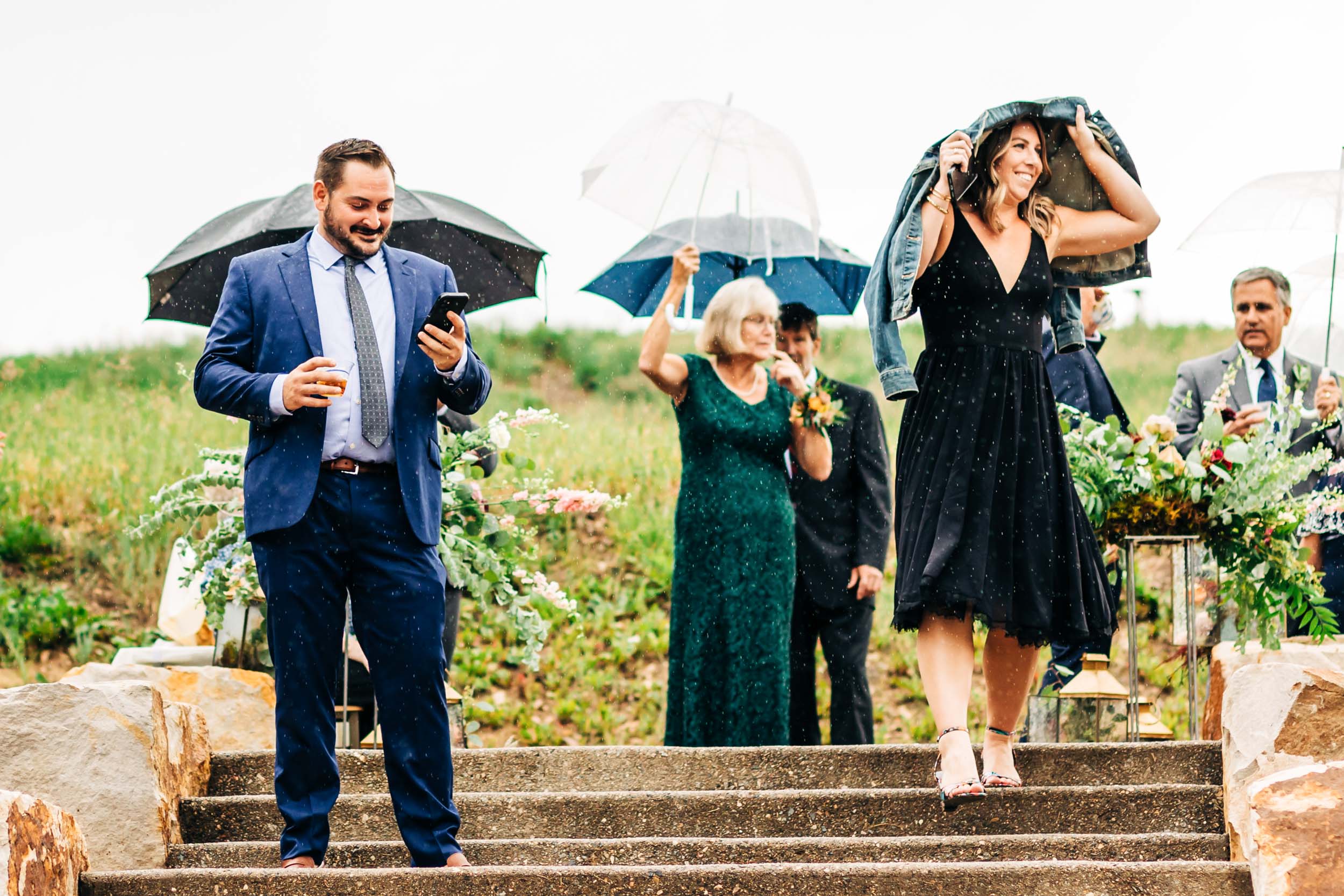 rainy wedding beaver creek