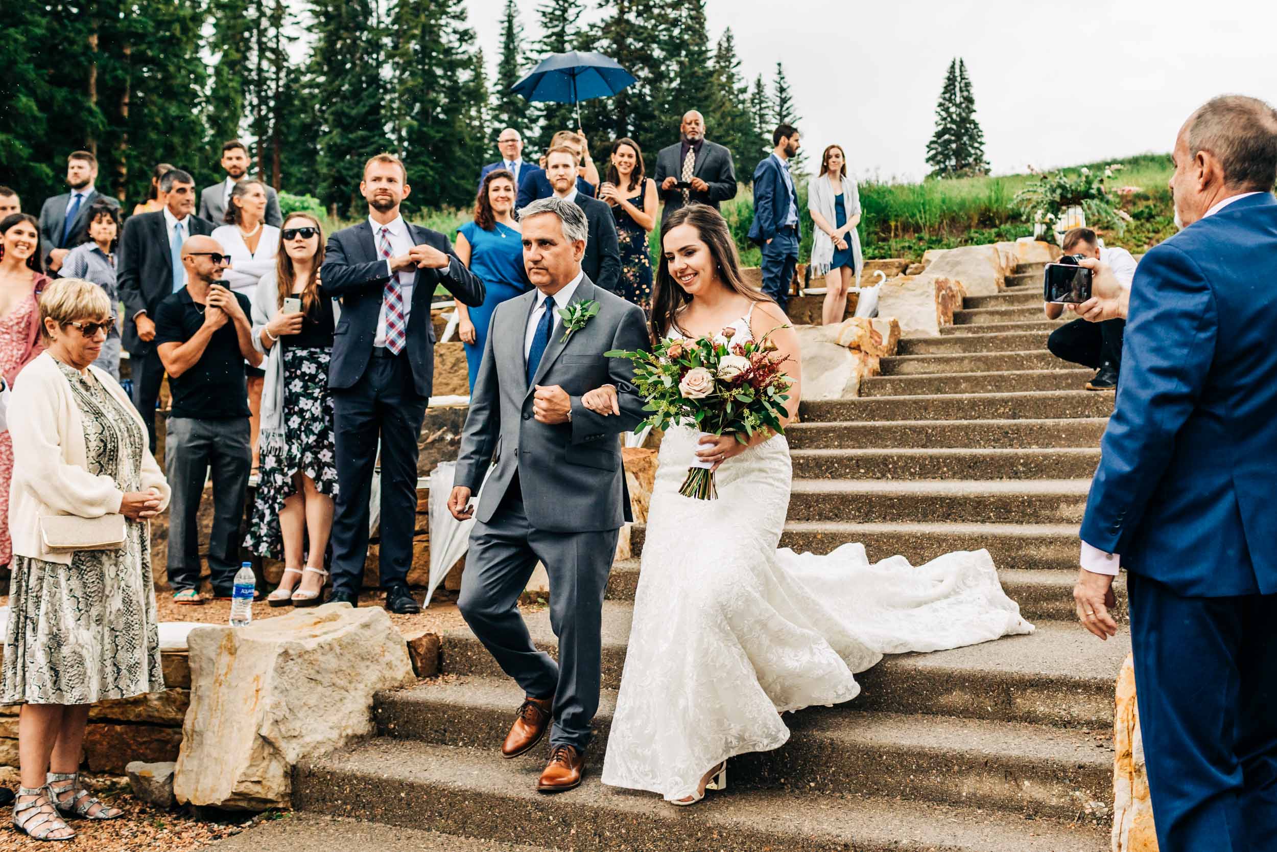 beaver creek wedding deck ceremony