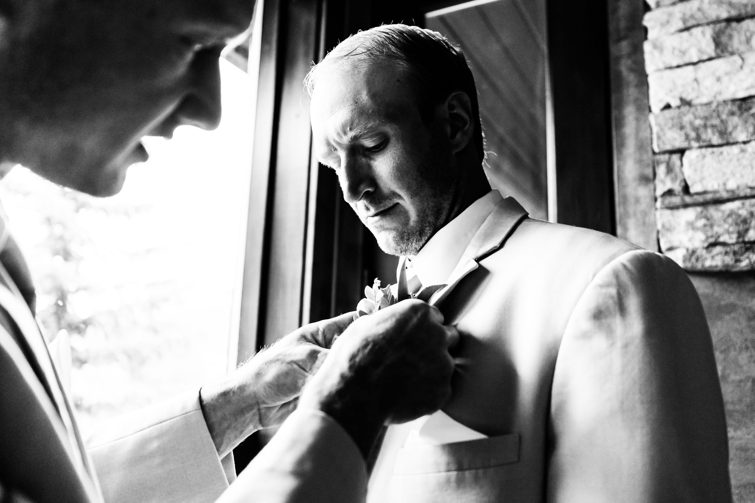 groom getting ready